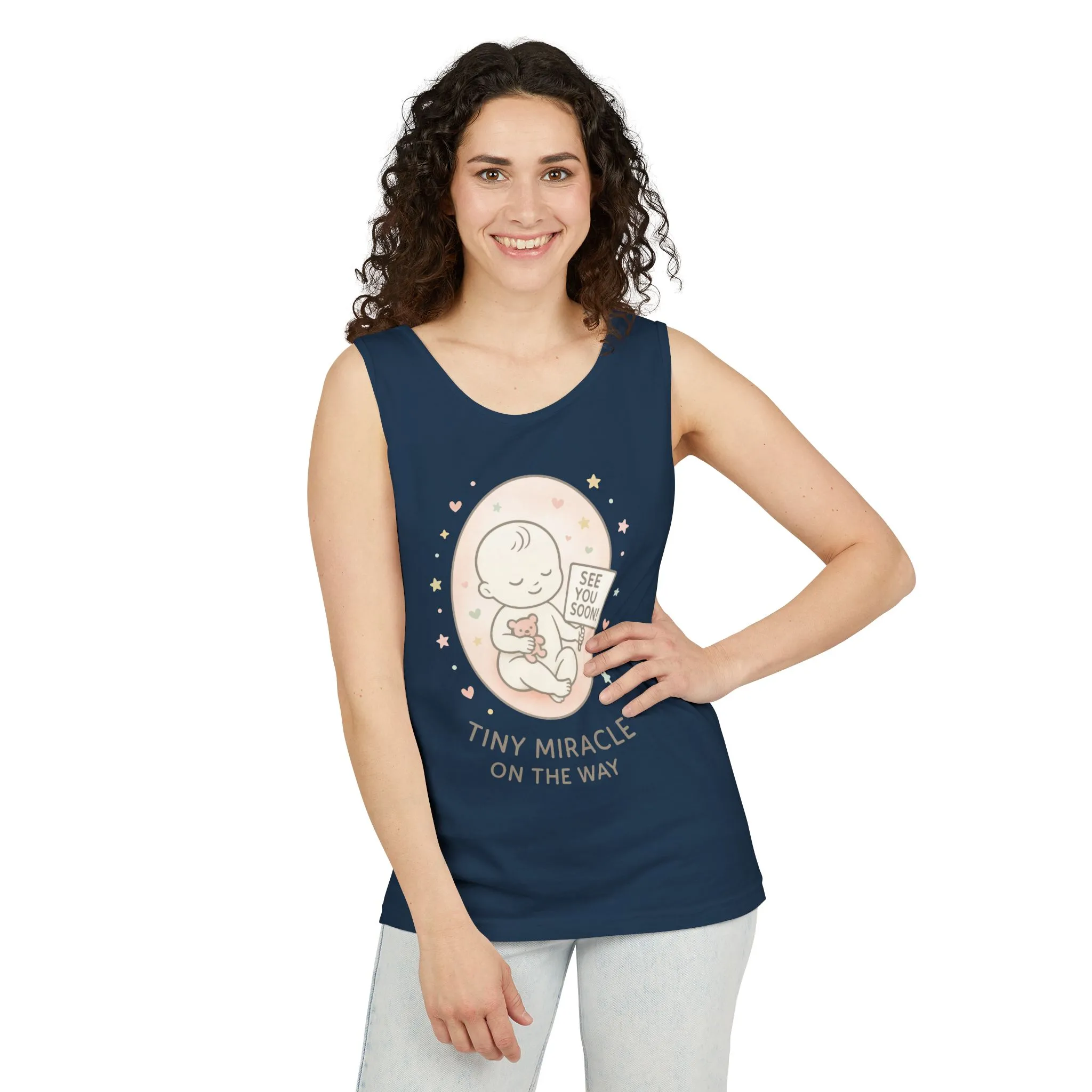 Coming Soon Maternity Tank Top, Cute Baby Pregnancy Announcement Shirt, Expecting Mom Gift, Gender Reveal Tee, Baby Shower Gift - Image 18