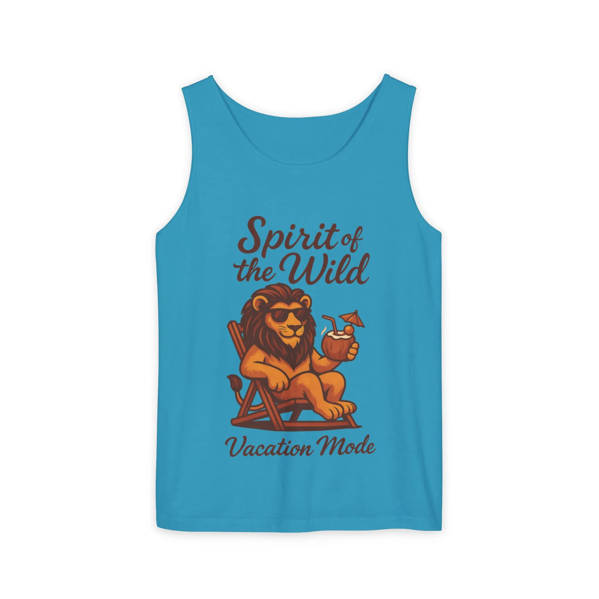 Spirit of the Wild Lion Tank Top - Vacation Mode Funny Summer Sleeveless Shirt for Men, Summer Wear, Graphic Tees, Beach Outfit - Image 13