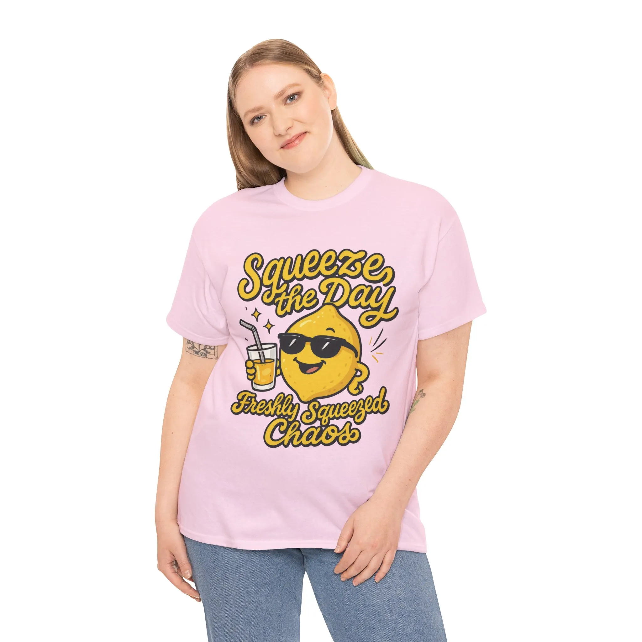 Funny Lemon Shirt for Women - Squeeze The Day Freshly Squeezed Chaos Tee - Cute Positive Citrus Graphic Tee, Fun Summer Tee for Beach Vibes - Image 27