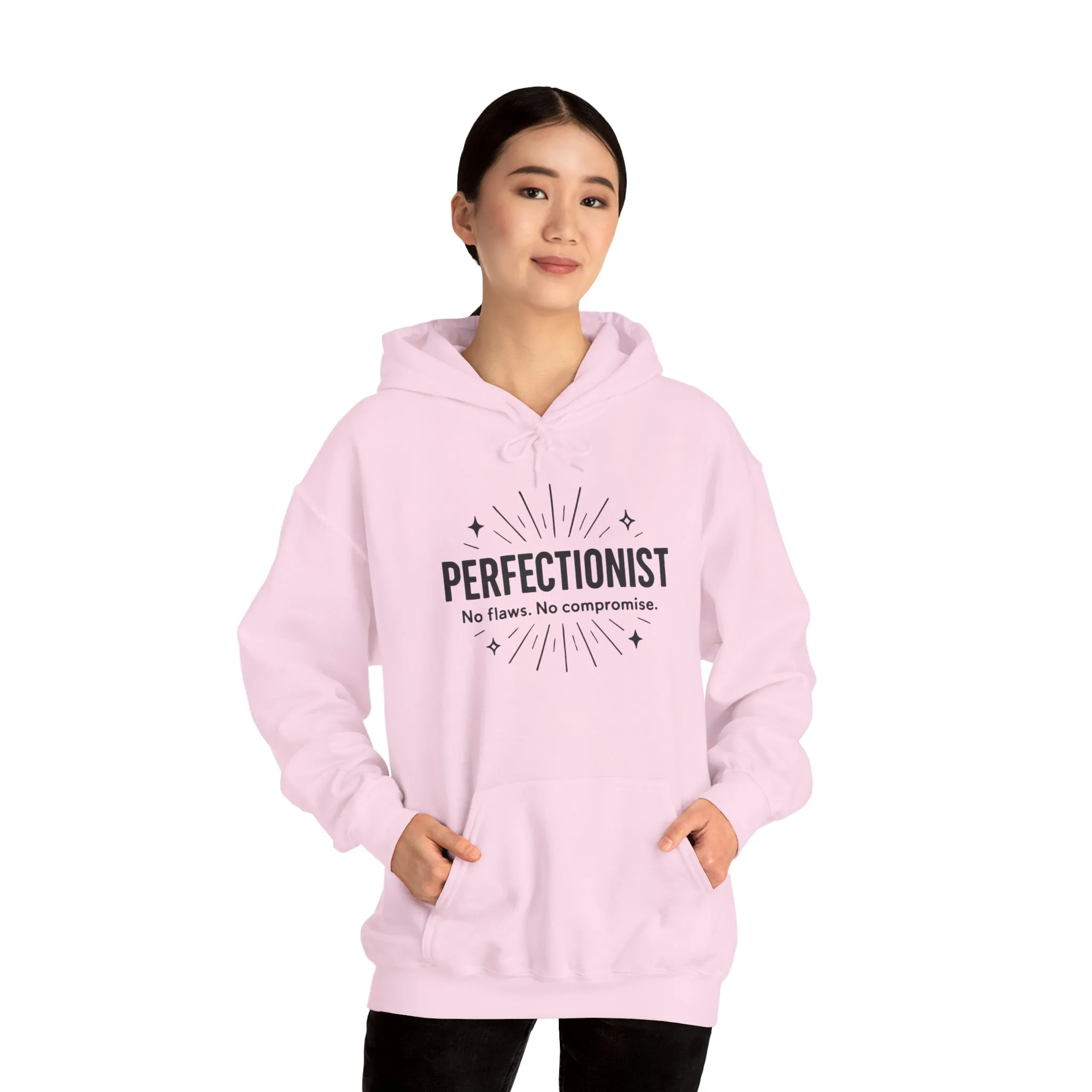 Womens Perfectionist Hoodie, Minimalist No Flaws Sweatshirt, Empowered Clean Look Pullover, Gift for Organized Women - Image 26