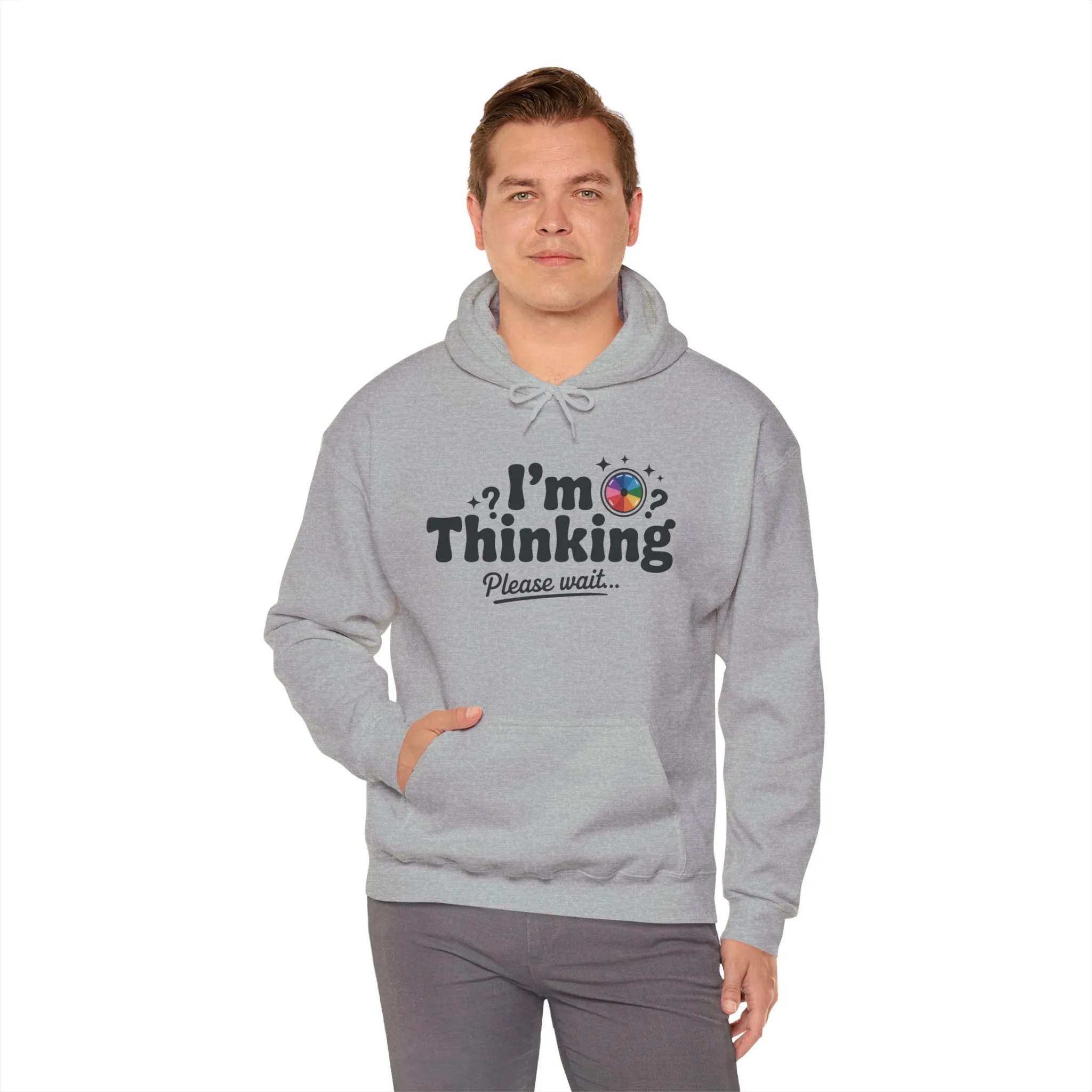 Funny - Im Thinking Please Wait - Mens Hoodie, Cute Geeky Gift for Introverts, Programmers, Designers, Fun Humor Hoodie, Gift for Adults - Image 30