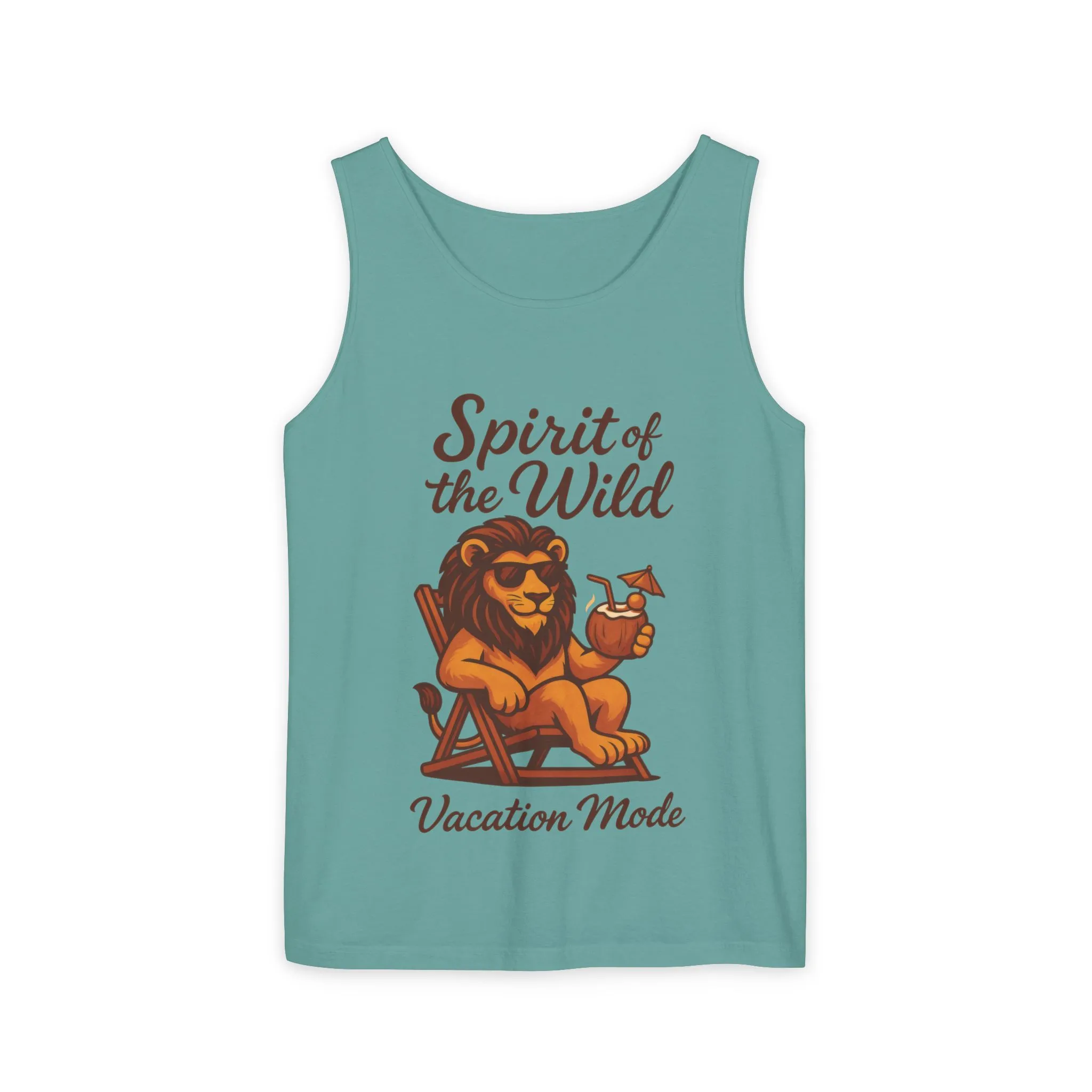 Spirit of the Wild Lion Tank Top - Vacation Mode Funny Summer Sleeveless Shirt for Men, Summer Wear, Graphic Tees, Beach Outfit - Image 11
