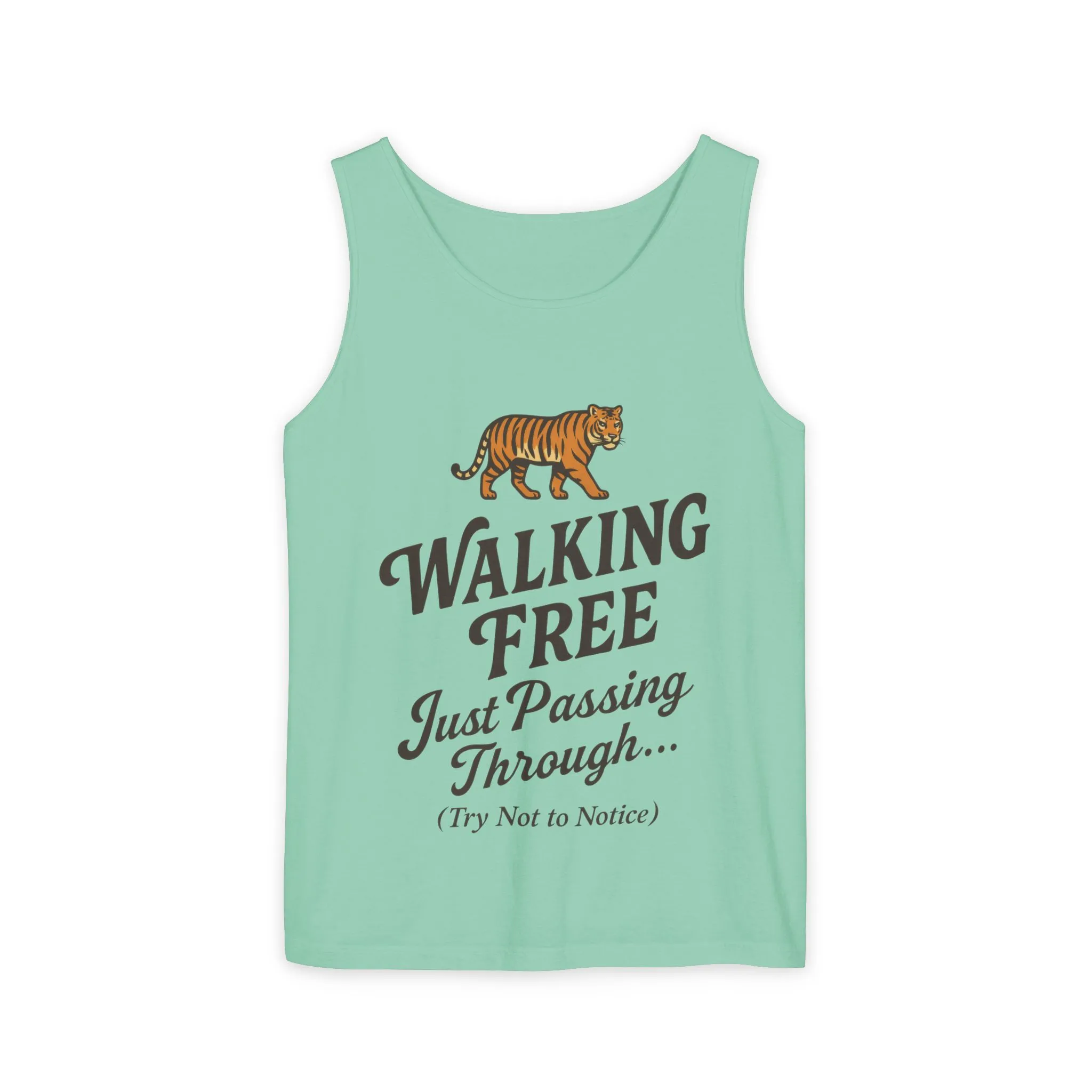Walking Free Mens Tiger Tank Top, Funny Sleeveless Shirt - Wild Animal Summer Top, Mens Beachwear, Gift for Wild Life Lovers - Image 10