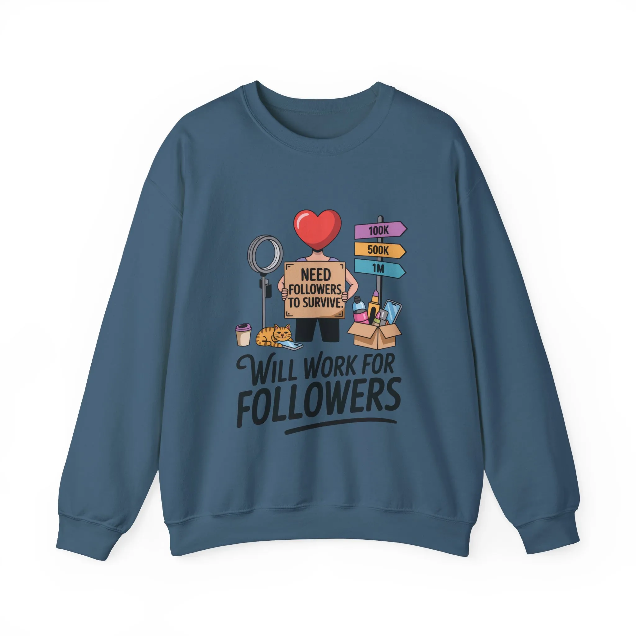 Funny Influencer Womens Sweatshirt, Social Media Sweatshirt, Humor Gifts, Crewneck for Influencers, Casual Wear, Womens Cozy Meme Top - Image 34