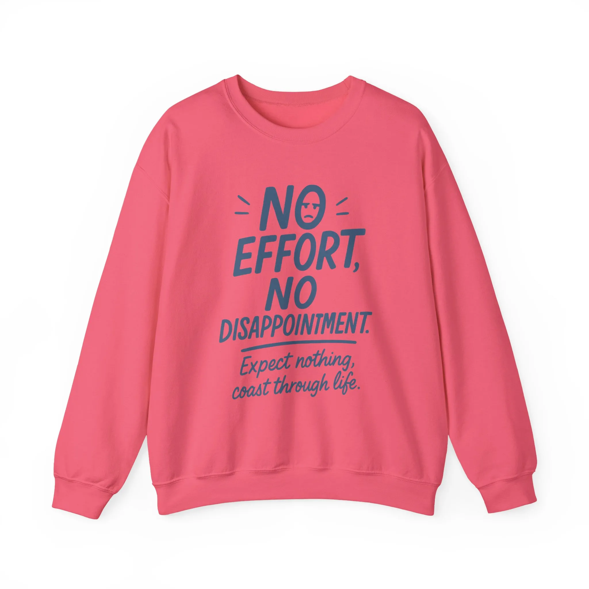 Funny Lazy Life Womens Crewneck Sweatshirt, No Effort No Disappointment Quote, Cozy Relaxed Fit Pullover, Gift for Her - Image 19