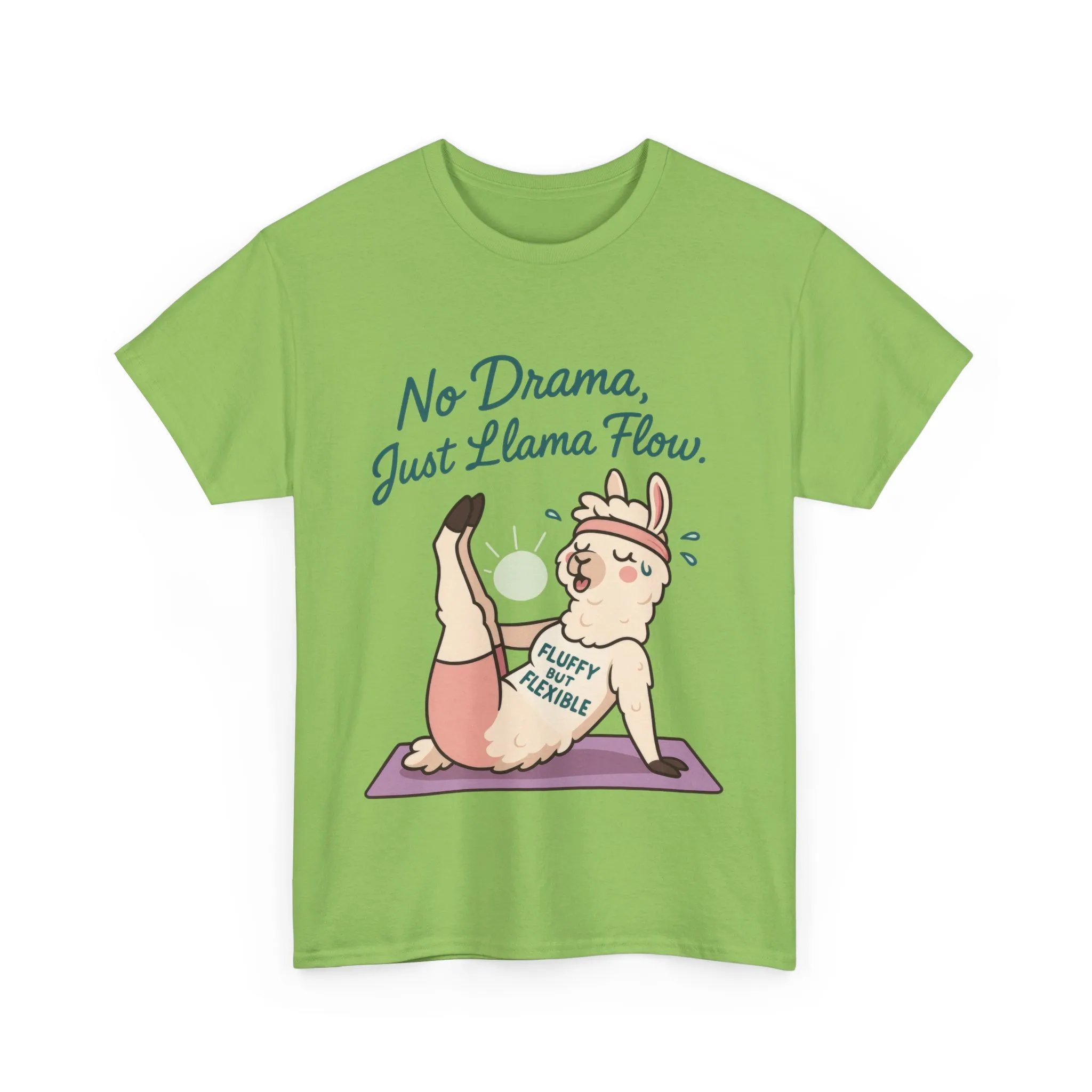 No Drama Llama Yoga Tee, Funny Yoga Llama T-Shirt for Women, Gift for Yoga Lovers, Fun Yoga T-Shirt for Animal Lovers, Humor Shirt - Image 34