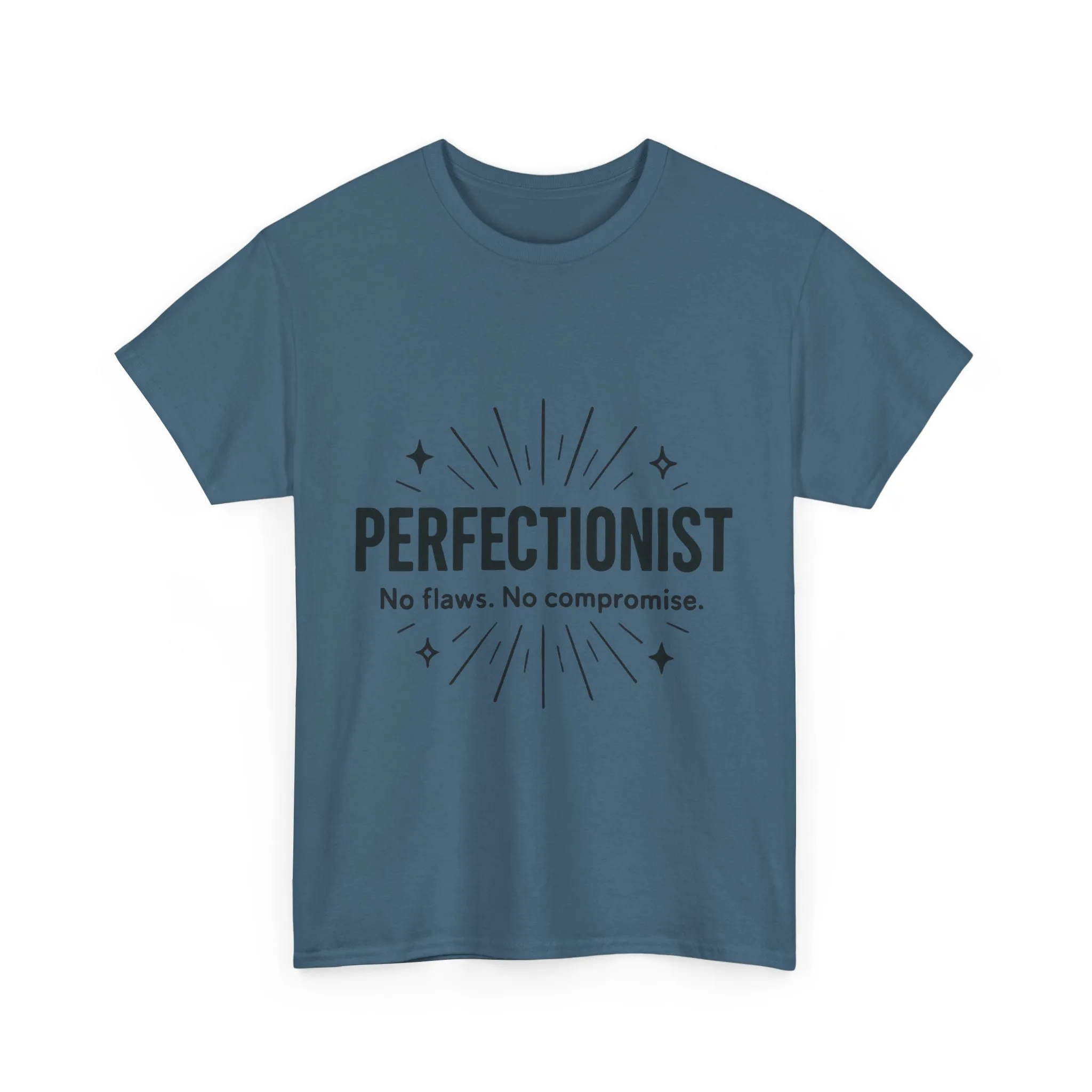 Mens Perfectionist T-Shirt, No Flaws No Compromise, Minimal Bold Graphic Tee, Gift for OCD, Clean Freak, or Detail-Oriented Men - Image 19