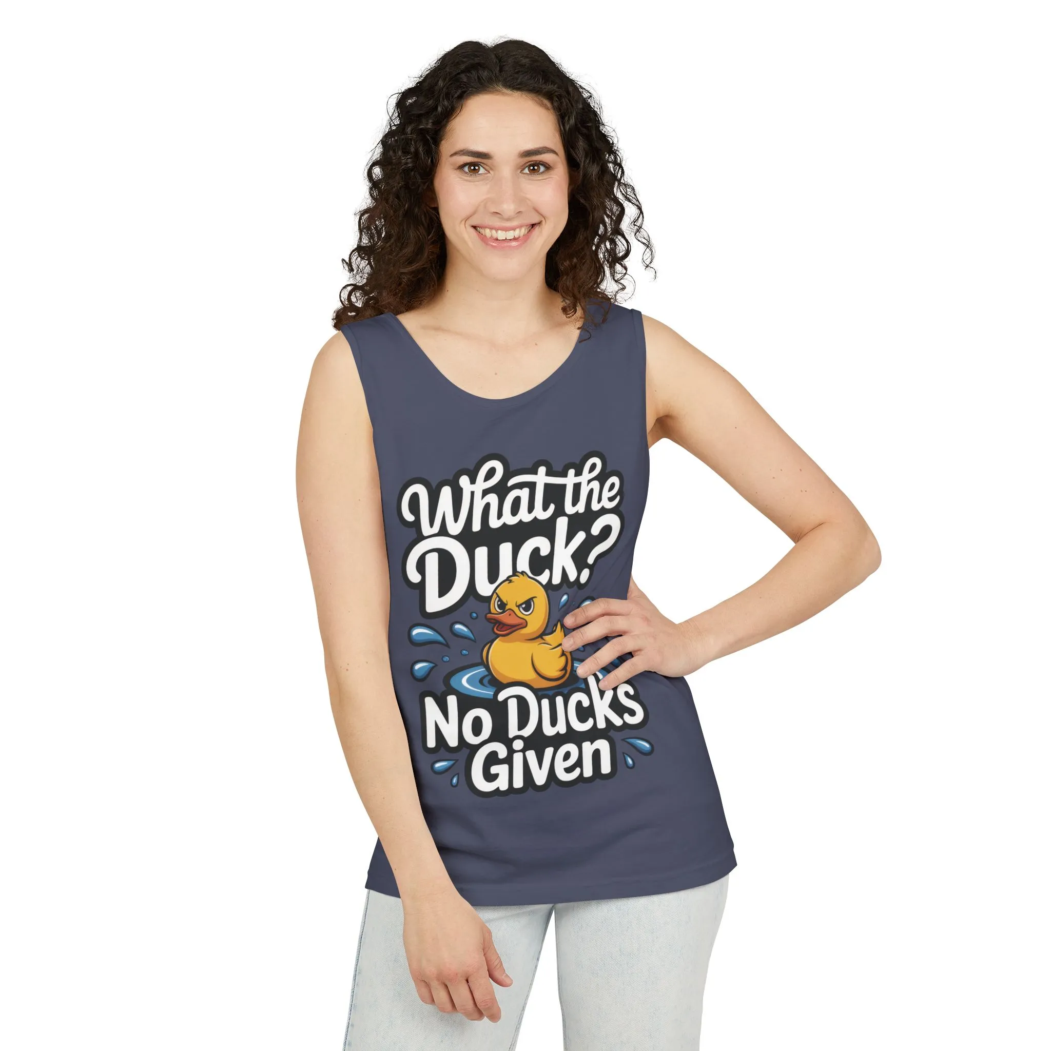 Funny Duck Tank Top for Summer - No Ducks Given Tee - What The Duck Mens T-Shirt - Sarcastic Rubber Duck Graphic, Humor Gift For Him - Image 15