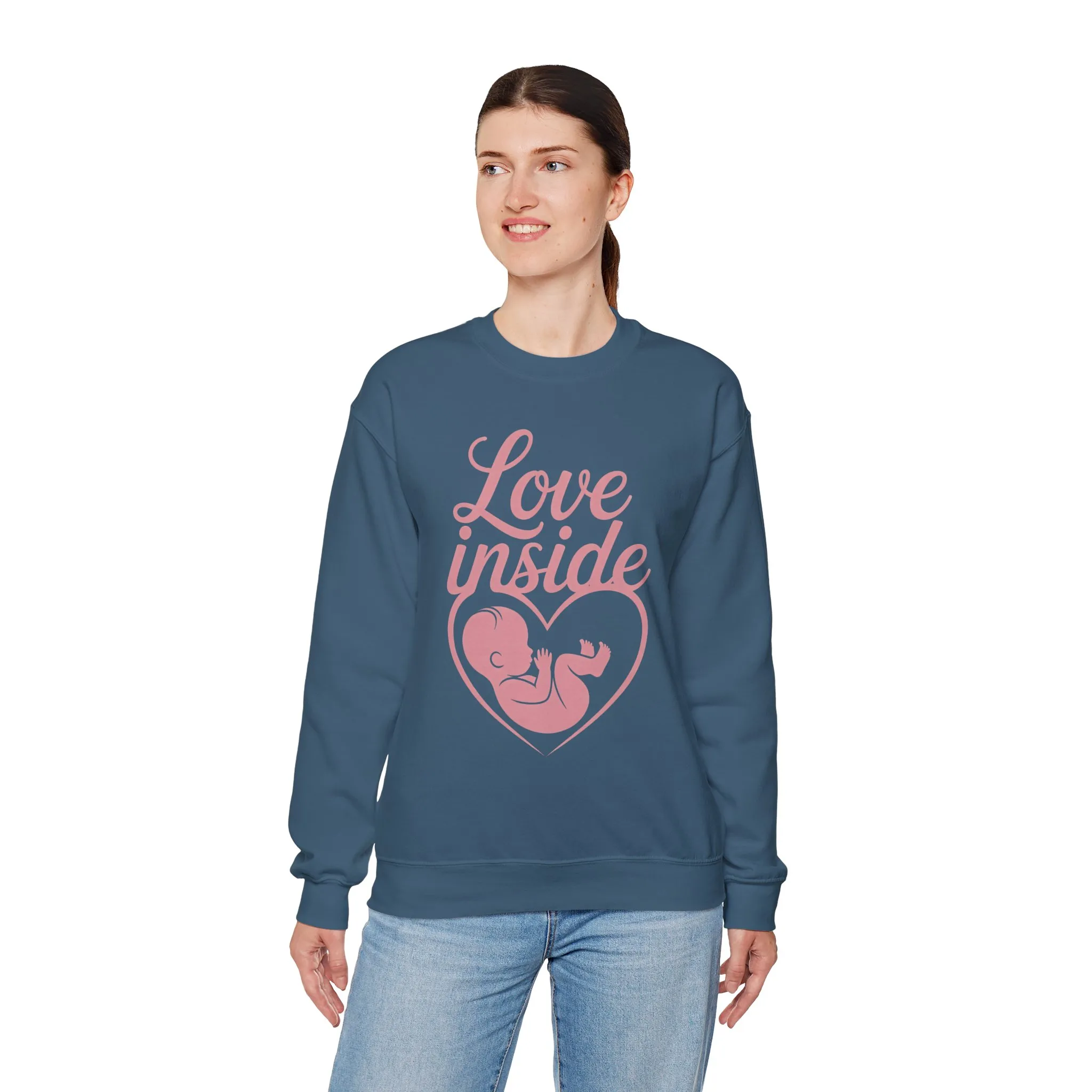 Maternity Sweatshirt, Pregnancy Announcement Tee, Baby Inside Mom To Be Gift, Expecting Mother Gift, Pregnancy Reveal Top, Baby Shower Top - Image 21