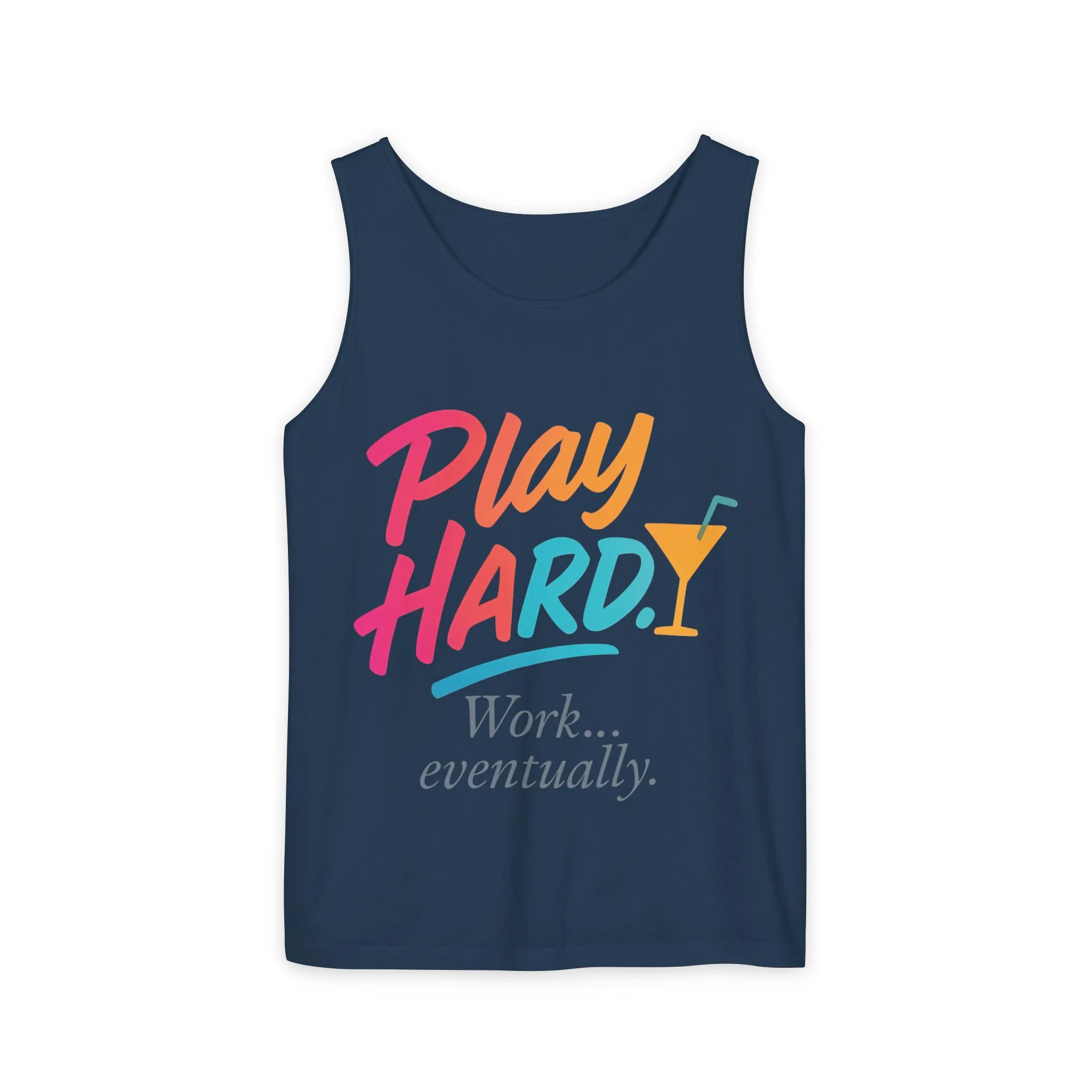 Play Hard Work Eventually Tank Top - Casual Summer Apparel, Womens Beachwear, Resort Wear, Gift for Friends, Vacation Essential - Image 13