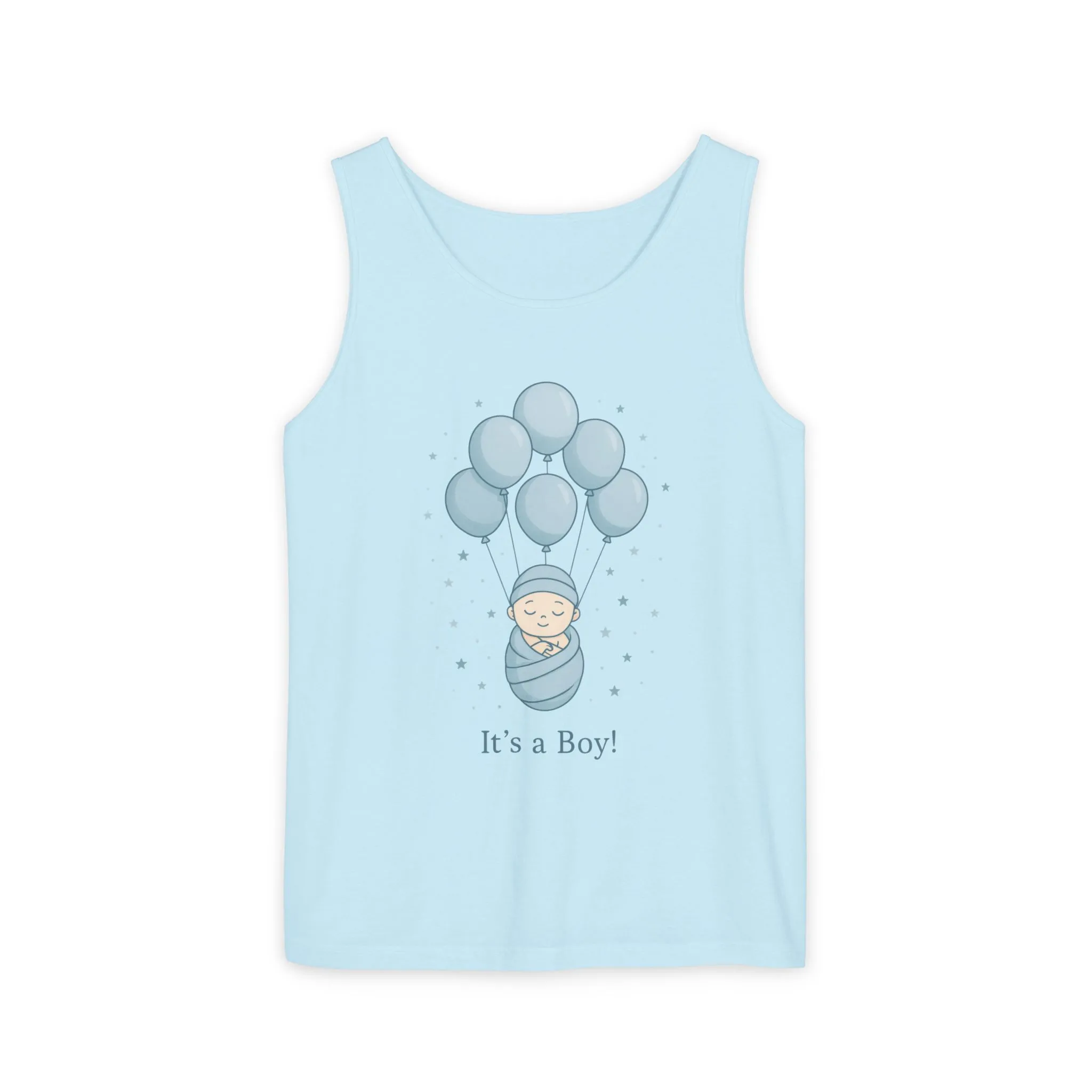 Its a Boy Maternity Tank Top, Baby Boy Pregnancy Announcement Tank, Gender Reveal Mom To Be Gift, Expecting Baby Shower Top - Image 9
