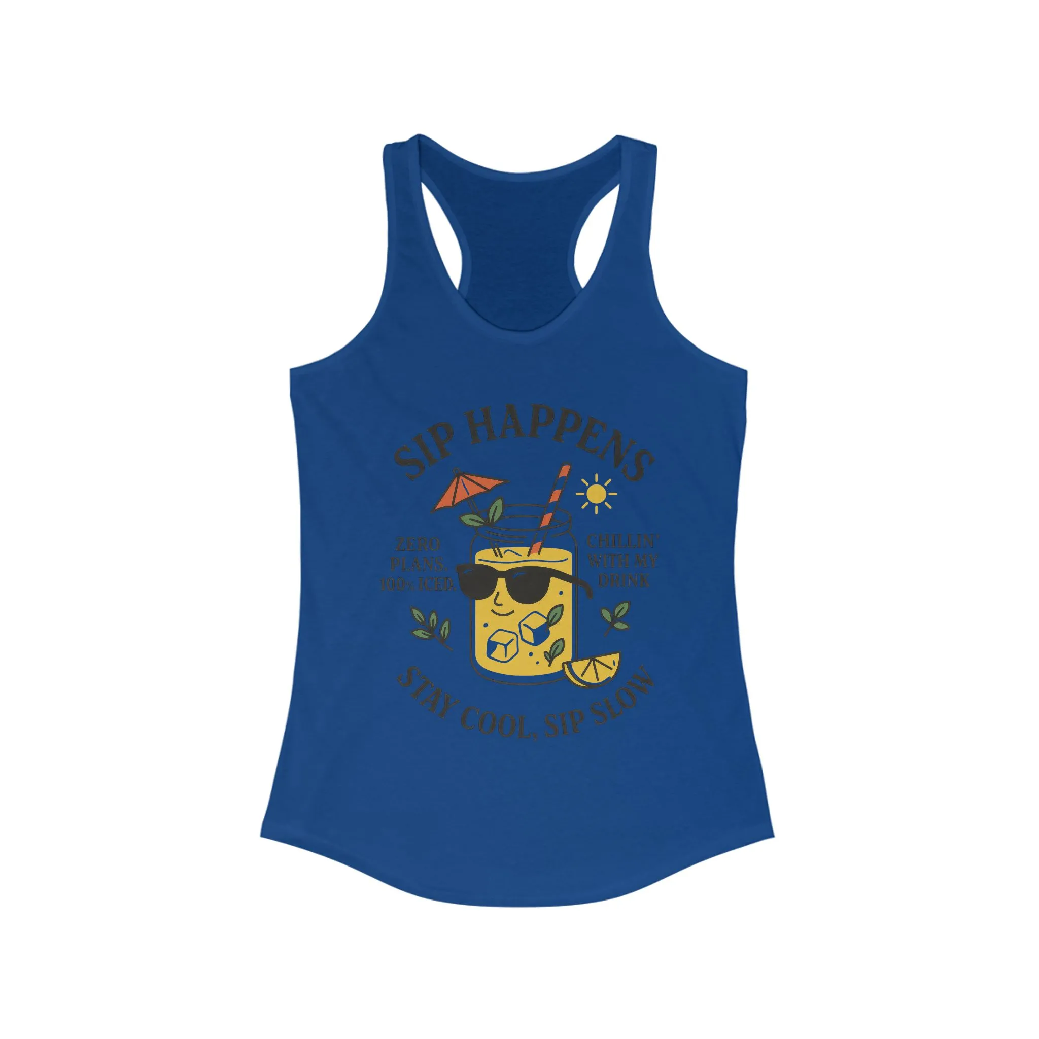 Sip Happens Womens Tank , Funny Summer Drink Graphic Tee, Stay Cool Sip Slow Lemonade Shirt, , Beach Wear, BBQ Parties, Poolside Fun - Image 13