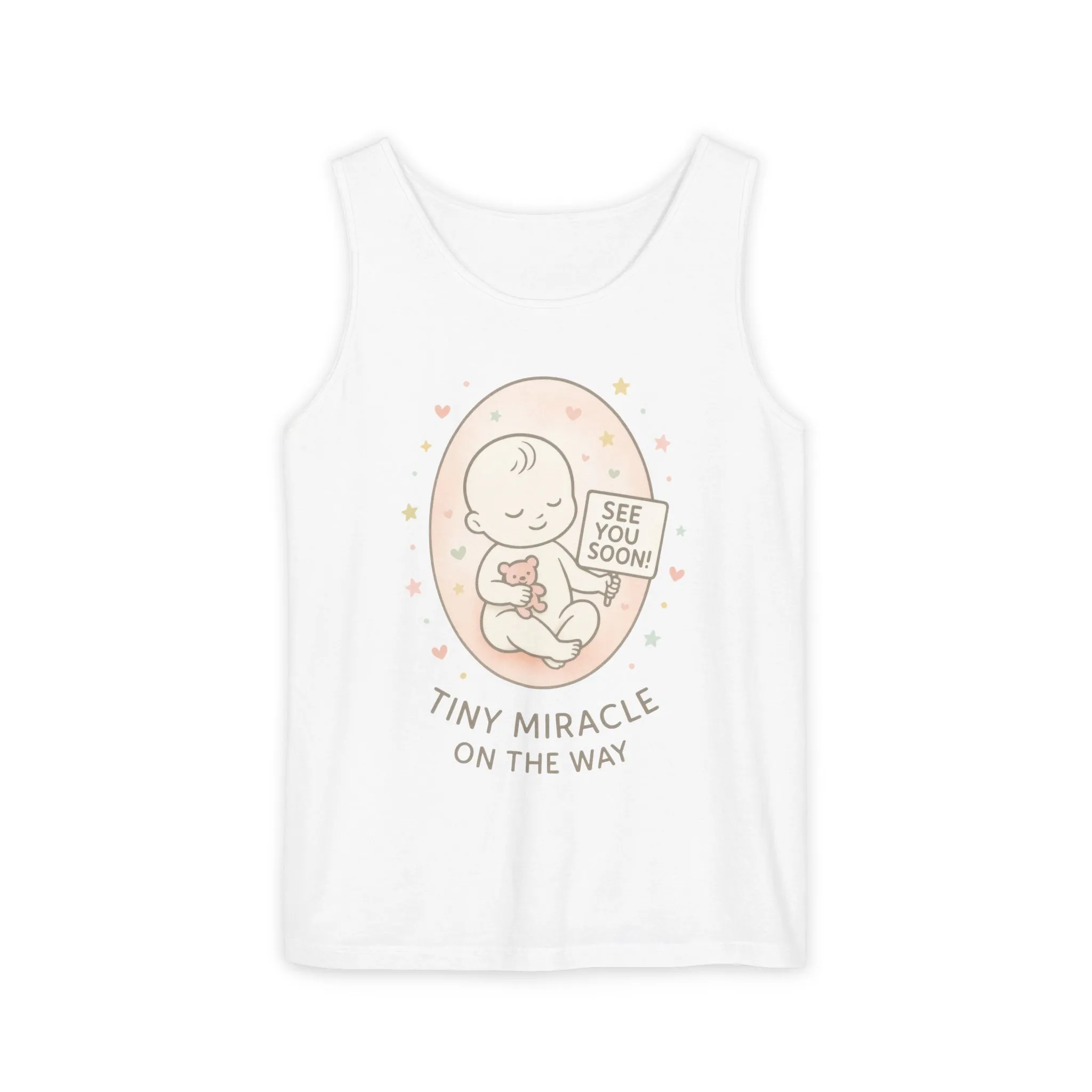 Coming Soon Maternity Tank Top, Cute Baby Pregnancy Announcement Shirt, Expecting Mom Gift, Gender Reveal Tee, Baby Shower Gift - Image 3