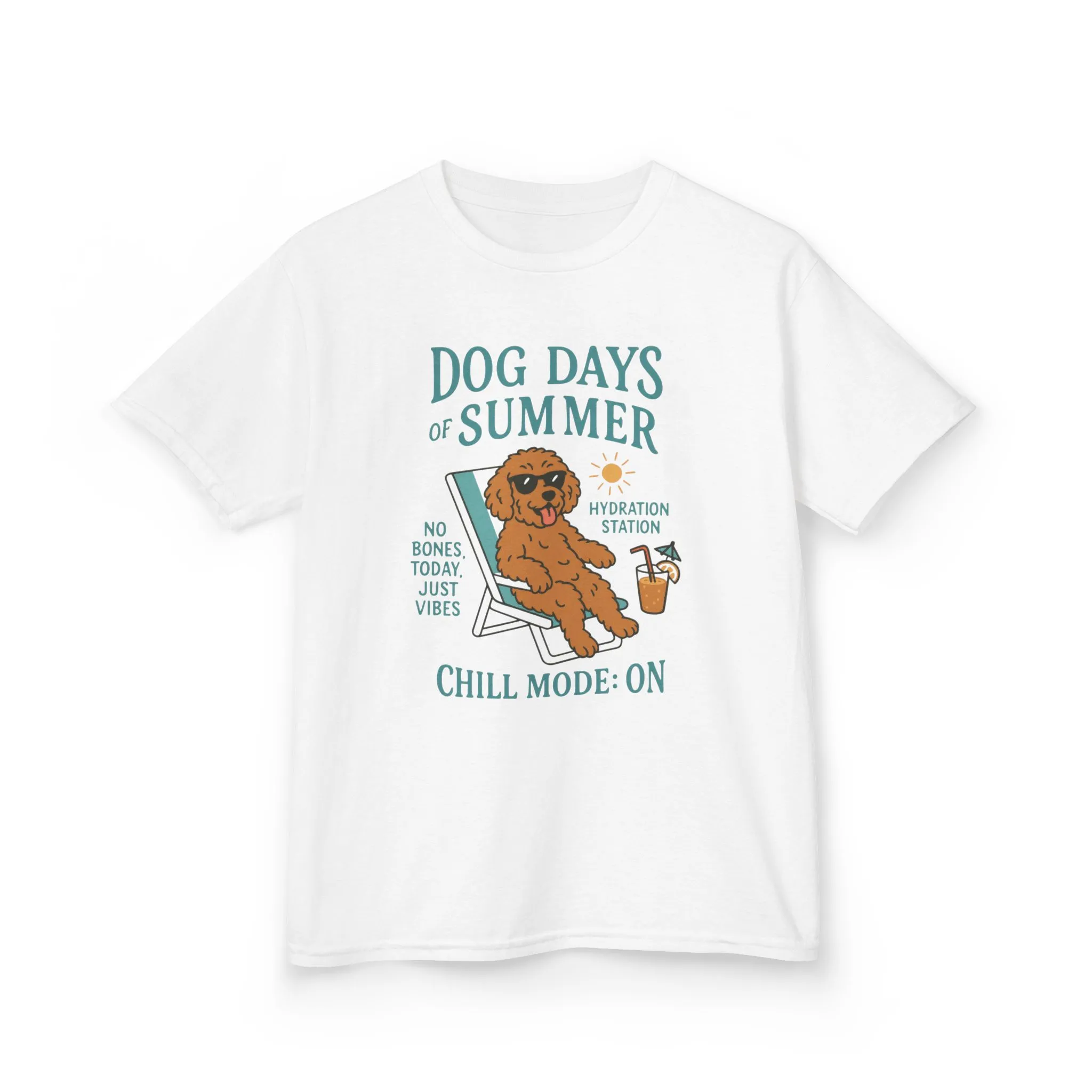 Summer Chill Kids Tee, Fun Playful T-Shirt for Boys & Girls, Perfect for Summer Days, Beach Outings, Gifts, Casual Wear - Image 4