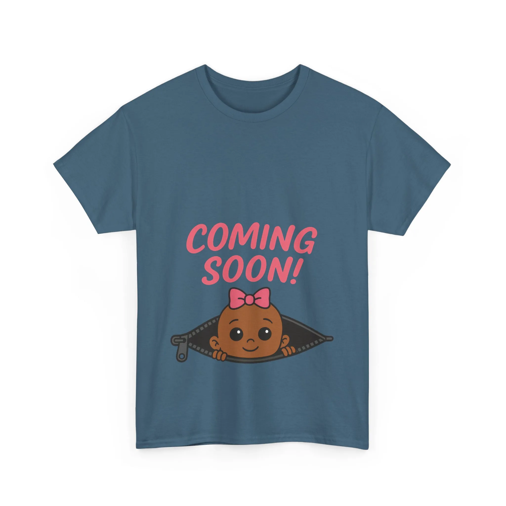 Coming Soon Maternity Tee, Cute Baby Girl Pregnancy Announcement Tee, Funny Expecting Mom Gift, Gender Reveal Tee, Baby Shower Top - Image 13