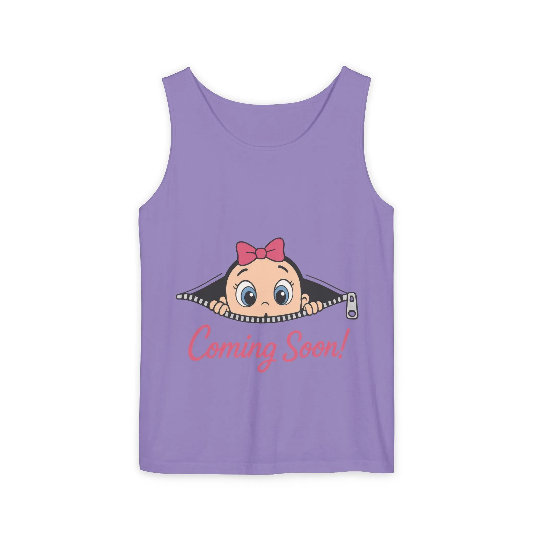 Coming Soon Maternity Tank Top, Cute Baby Girl Pregnancy Announcement Shirt, Expecting Mom Gift, Gender Reveal Tank, Baby Shower Gift - Image 25
