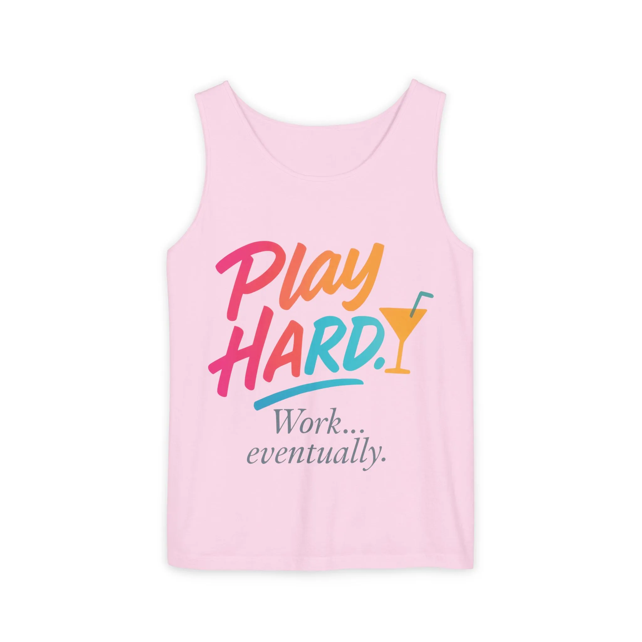 Play Hard Work Eventually Tank Top - Casual Summer Apparel, Womens Beachwear, Resort Wear, Gift for Friends, Vacation Essential - Image 17