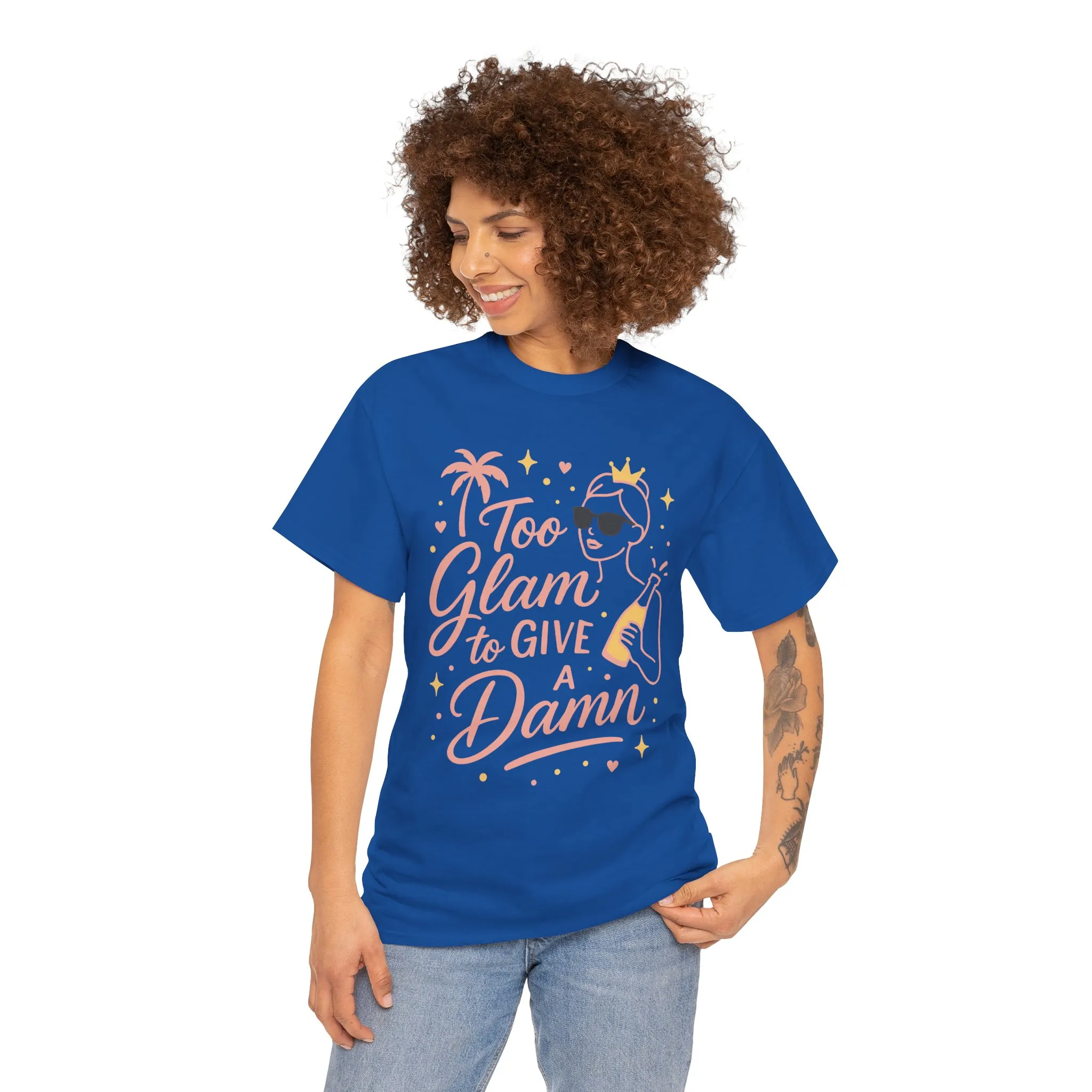 Too Glam to Give a Damn Bridal Party Shirt, Bachelorette Party Tee, Bridesmaid Wedding Tee, Hen Party Top, Bridal Shower, Bridesmaids Gift - Image 20