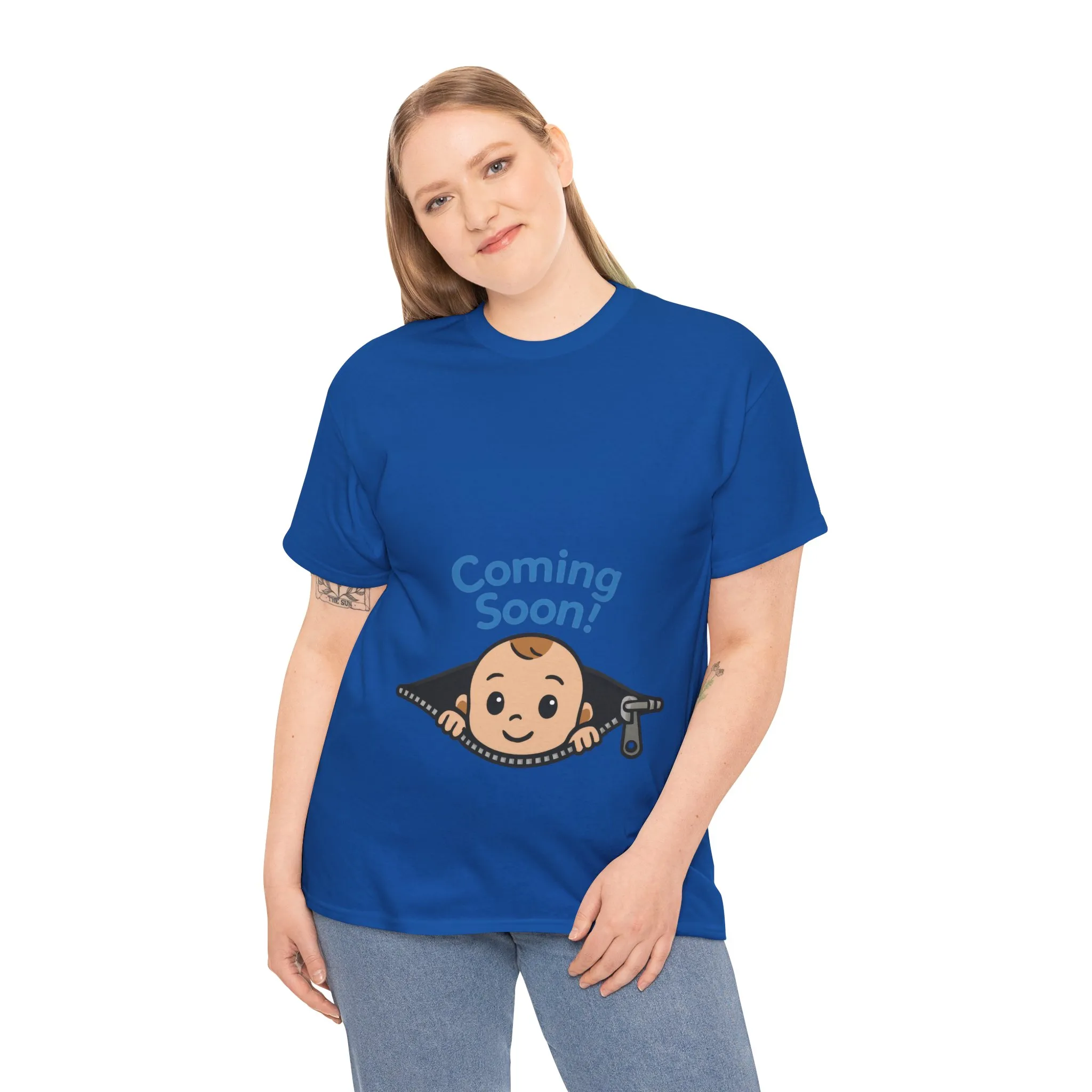 Coming Soon Maternity Tee, Cute Baby Boy Pregnancy Announcement Tee, Funny Expecting Mom Gift, Gender Reveal Tee, Baby Shower Top - Image 21