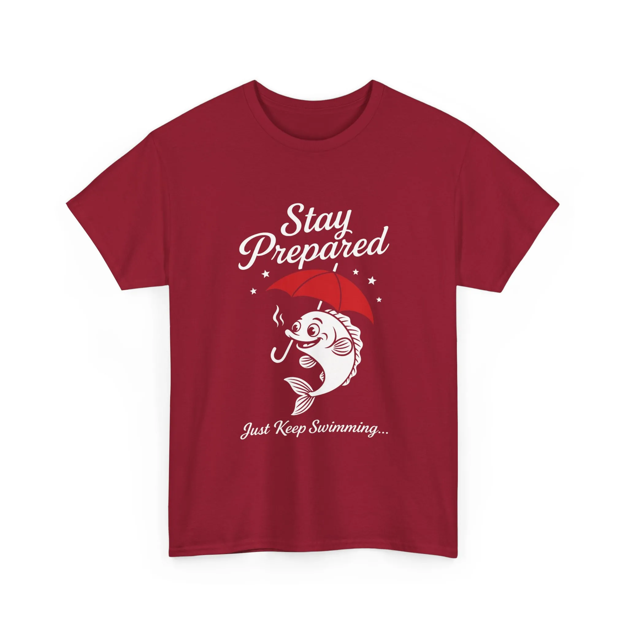 Stay Prepared Fish Shirt for Women - Just Keep Swimming Funny Nautical Tee - Positive Fishing Gift, Outdoor Adventure Apparel - Image 28