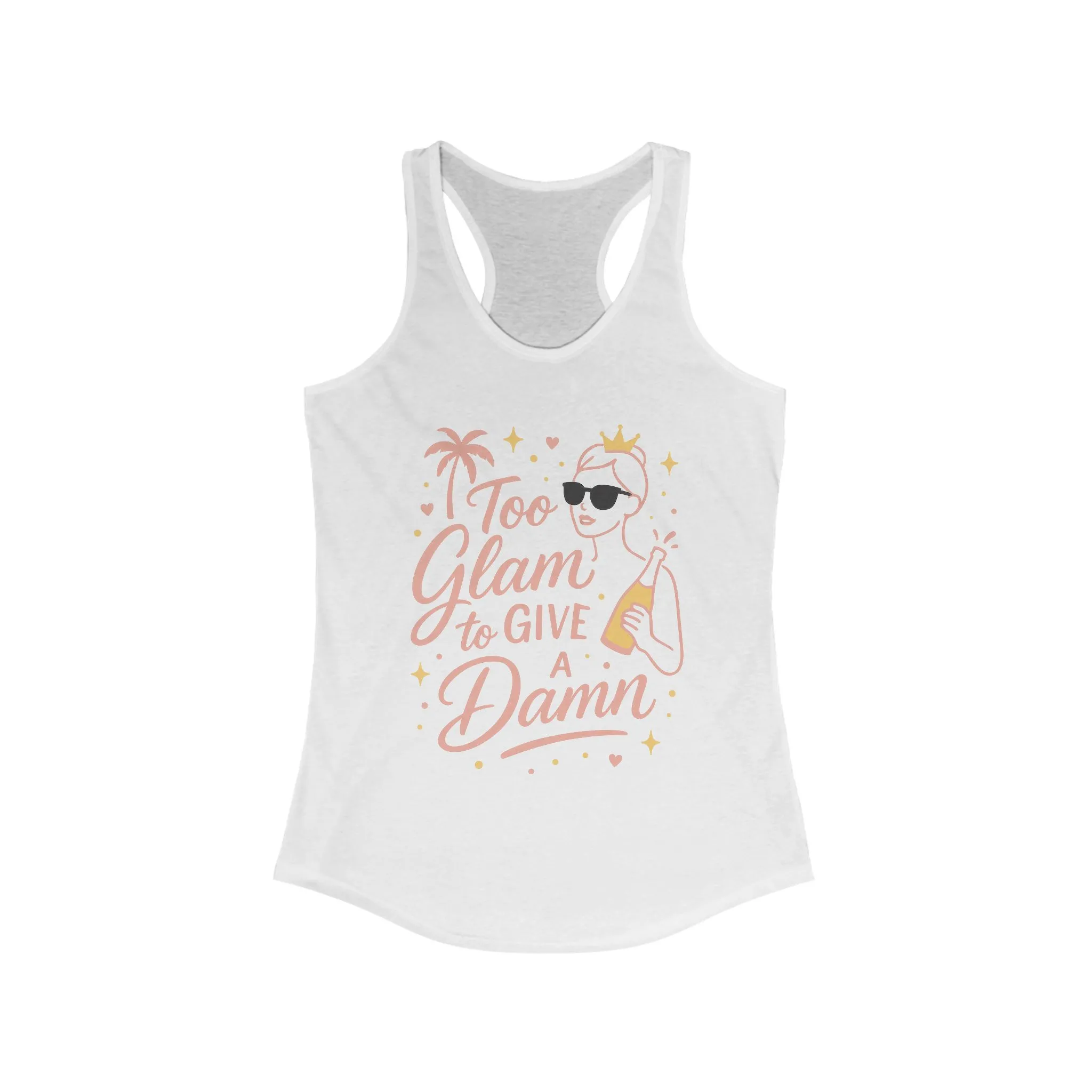 Too Glam to Give a Damn Bridal Party Tank Top, Bachelorette Party Tee, Bridesmaid Wedding Tee, Hen Party Top, Bridal Shower,Bridesmaids Gift - Image 3