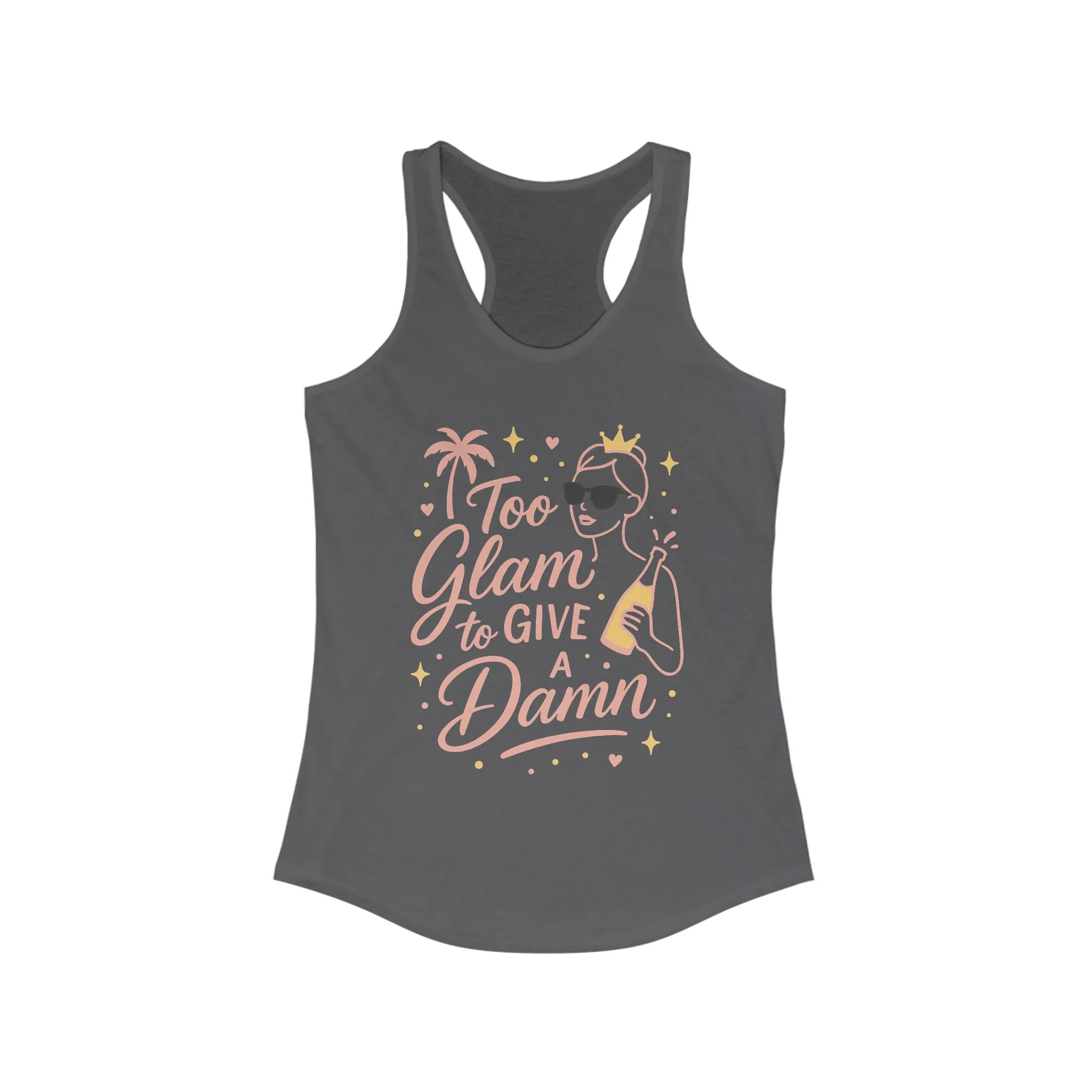 Too Glam to Give a Damn Bridal Party Tank Top, Bachelorette Party Tee, Bridesmaid Wedding Tee, Hen Party Top, Bridal Shower,Bridesmaids Gift - Image 9