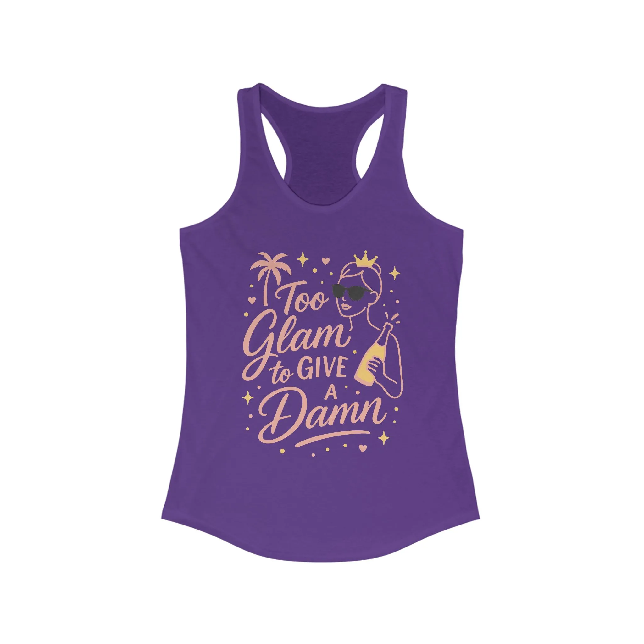 Too Glam to Give a Damn Bridal Party Tank Top, Bachelorette Party Tee, Bridesmaid Wedding Tee, Hen Party Top, Bridal Shower,Bridesmaids Gift - Image 11