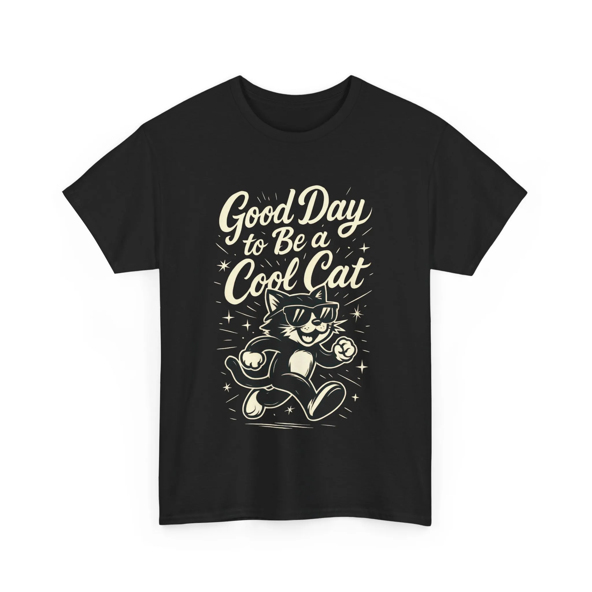 Good Day to Be a Cool Cat Womens Shirt - Funny Retro Kitty Graphic Tee for Women - Cute Cat Lover Gift, Fun T-Shirt, Unique Everyday Wear - Image 4