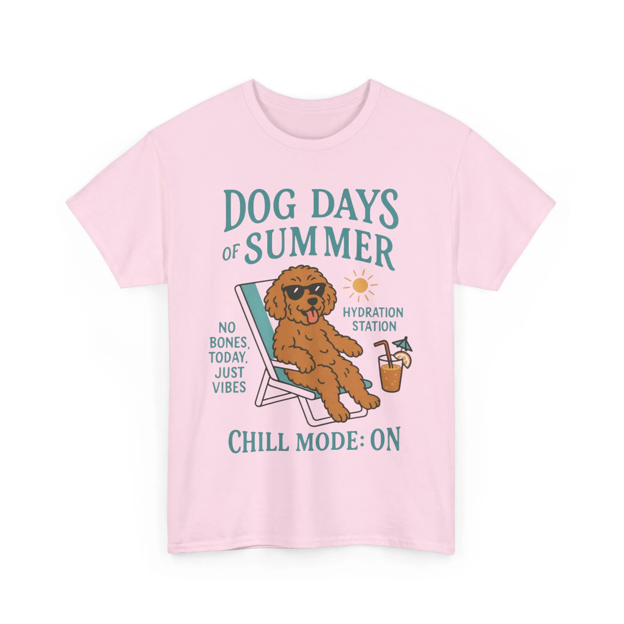 Dog Days of Summer Shirt, Funny Cute Dog Graphic Womens T-Shirt, Chill Mode ON Tee, Summer Puppy Vibes Gift, Dog Lover Gift - Image 28
