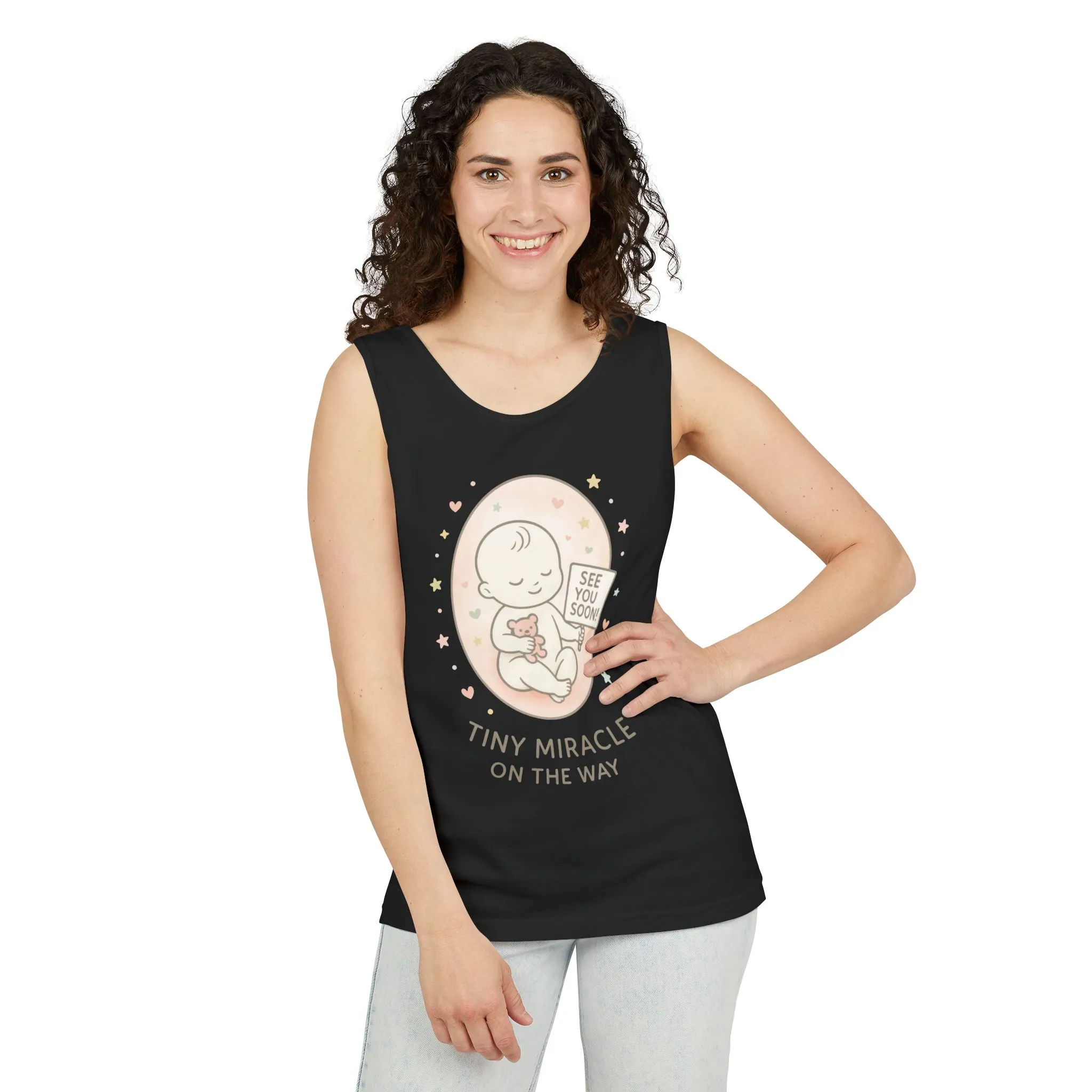 Coming Soon Maternity Tank Top, Cute Baby Pregnancy Announcement Shirt, Expecting Mom Gift, Gender Reveal Tee, Baby Shower Gift - Image 24