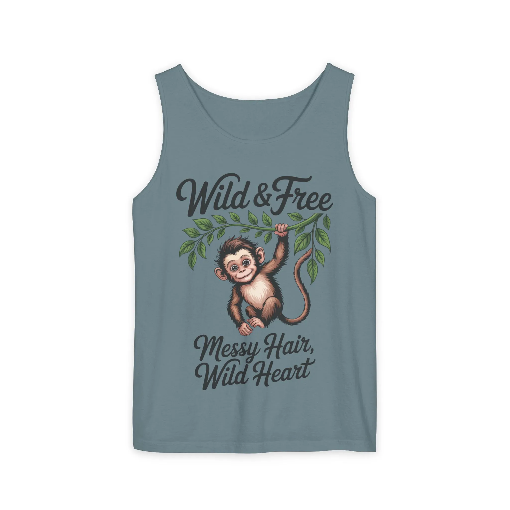 Wild & Free Monkey Tank Top, Messy Hair Wild Heart Womens Tank, Cute Jungle Animal Shirt, Boho Adventure Tank, Fun Nature Lover Gift - Image 19