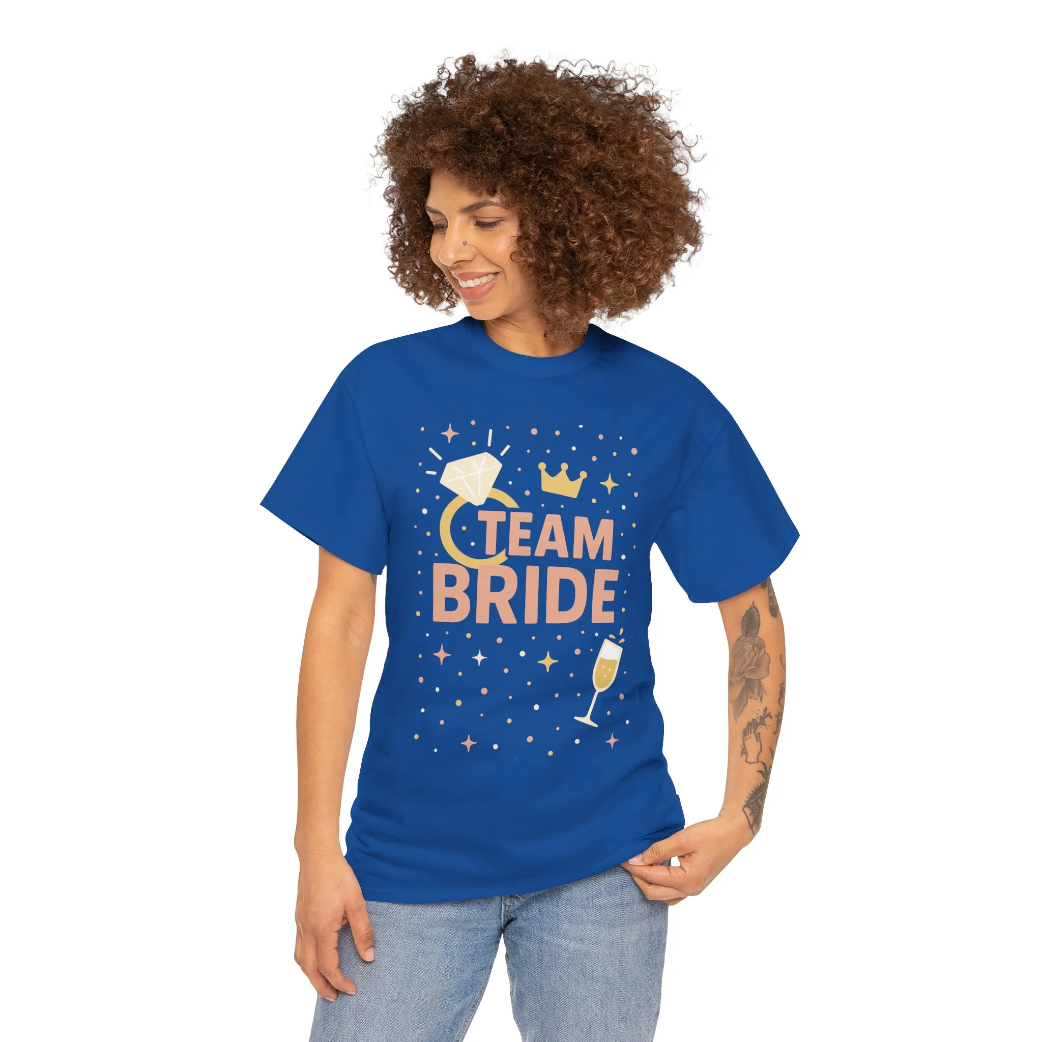 Team Bride T-Shirt, Bachelorette Party Tee, Bridesmaid Wedding Tee, Hen Party Matching Shirts, Bridal Shower, Bridesmaids Gift - Image 17