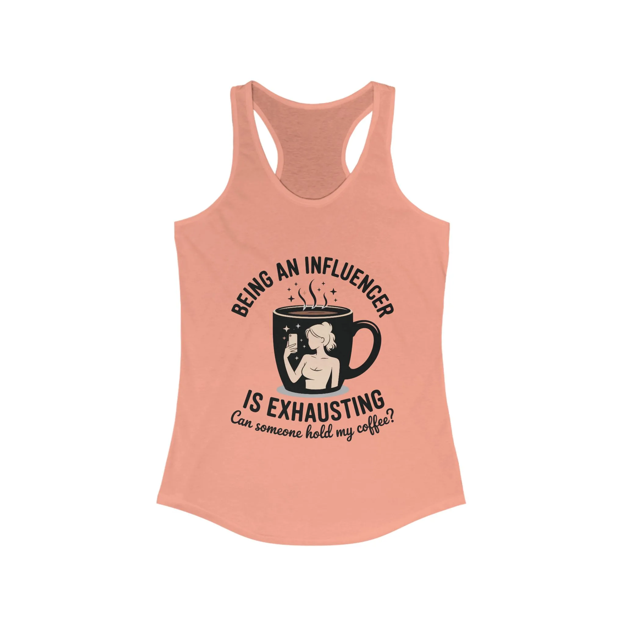 Social Media Humor Tank Top, Funny Influencer Tank Top, Content Creators, instagram girl top, tiktok fashion, Perfect for Coffee Lovers - Image 3