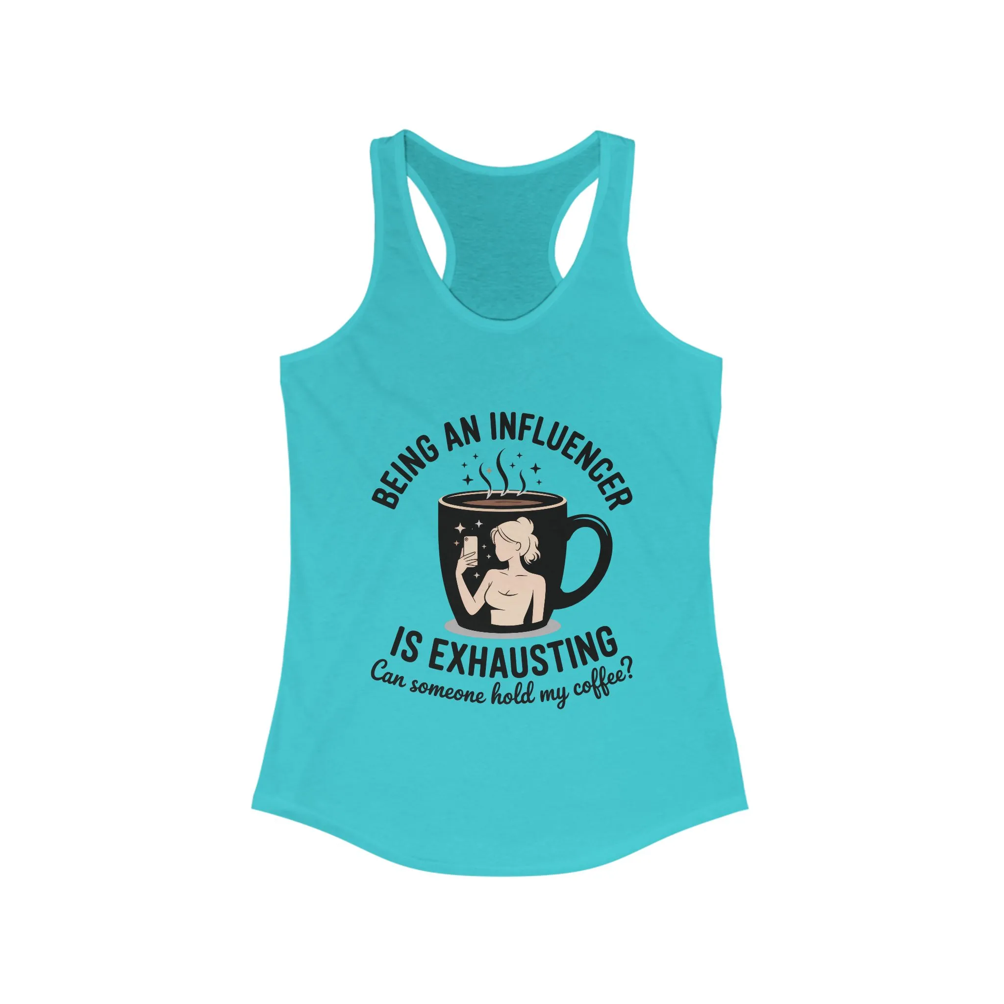 Social Media Humor Tank Top, Funny Influencer Tank Top, Content Creators, instagram girl top, tiktok fashion, Perfect for Coffee Lovers - Image 11