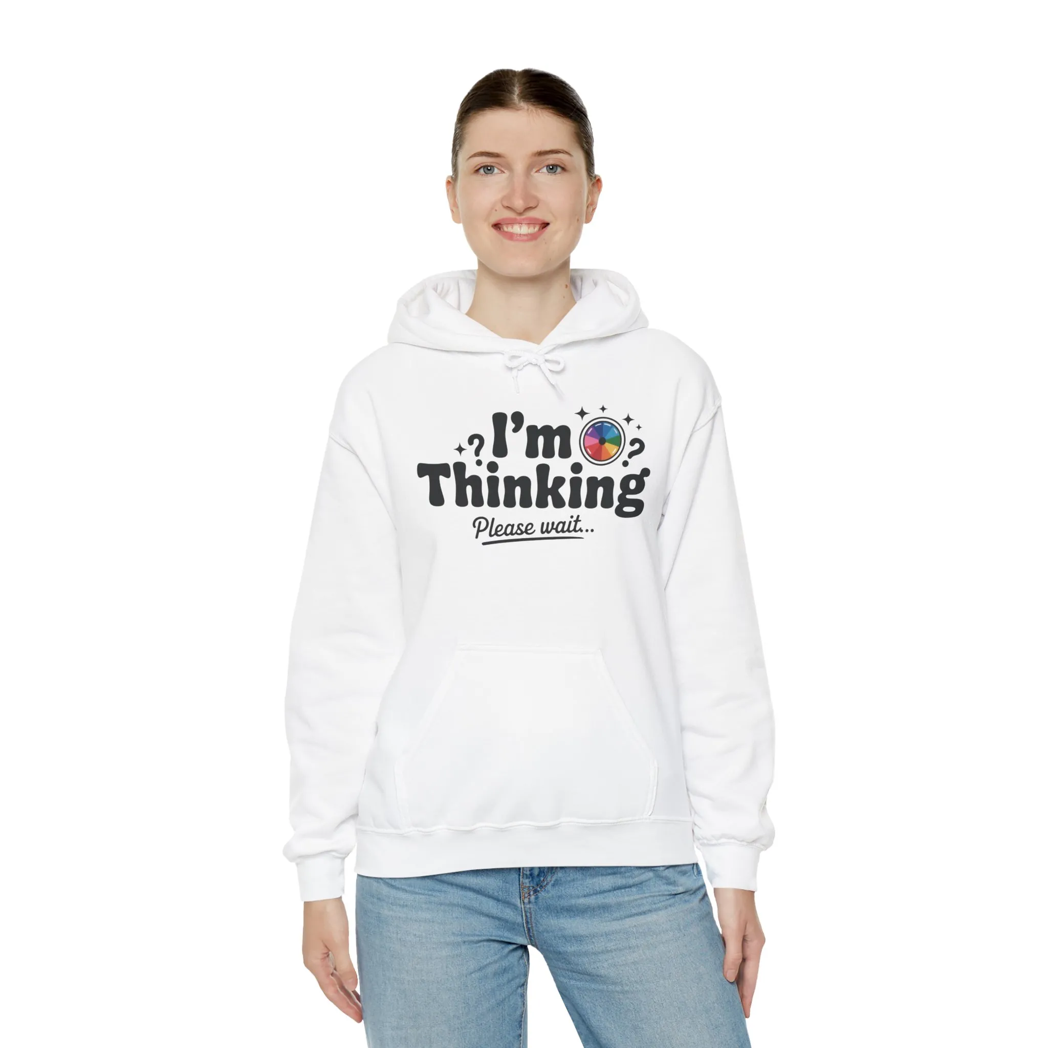 Playful Thinking Womens Hooded Sweatshirt, Womens Hoodie, Brainstorming Buddy, Thoughtful Gift, Cute Geeky Gift for Introverts, Programmers - Image 6