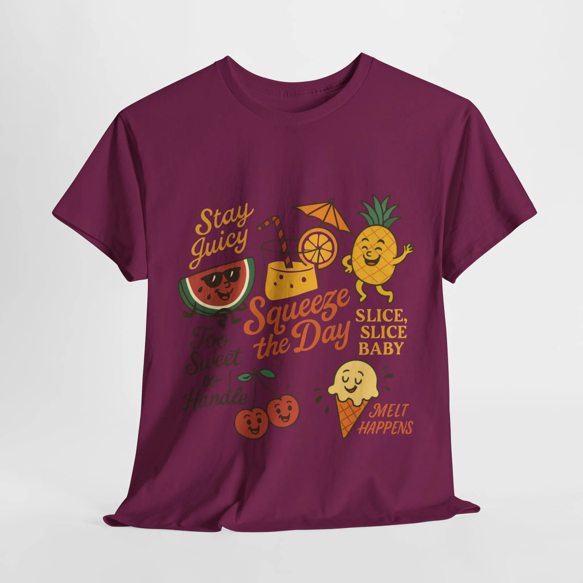 Cute Fruit Pun T-Shirt for Women, Summer Graphic Tee, Kawaii Watermelon Pineapple Ice Cream Design, Squeeze the Day Shirt, Stay Juicy Top - Image 28