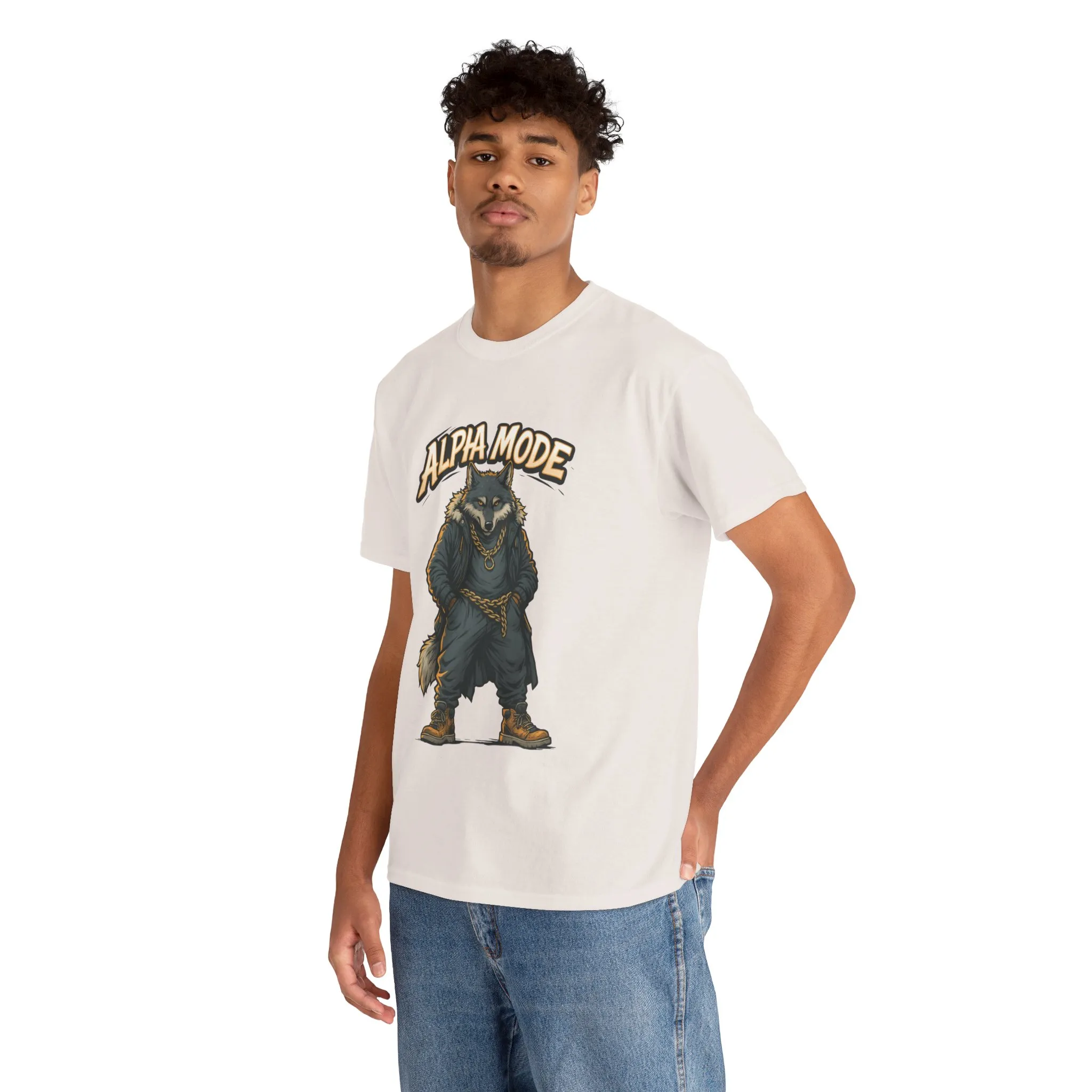 Alpha Mode Wolf Shirt, Mens Streetwear Graphic Tee, Hip Hop Wolf T-Shirt, Alpha Male Power Shirt, Cool Urban Wolf Gift, Trendy Summer Shirt - Image 12