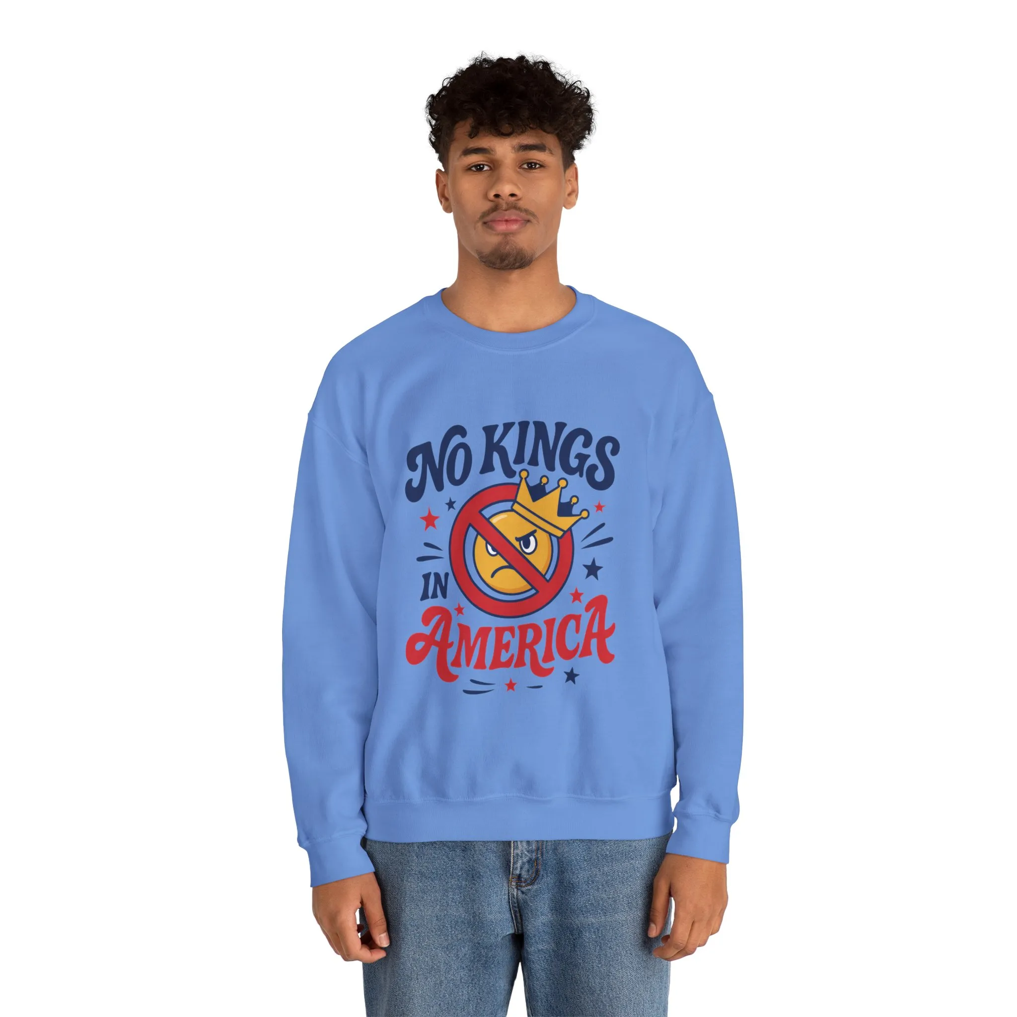No Kings in America Sweatshirt - Funny Patriotic Anti Monarchy Pullover - USA Independence Sweater, Political Apparel, Gift for Activists - Image 17
