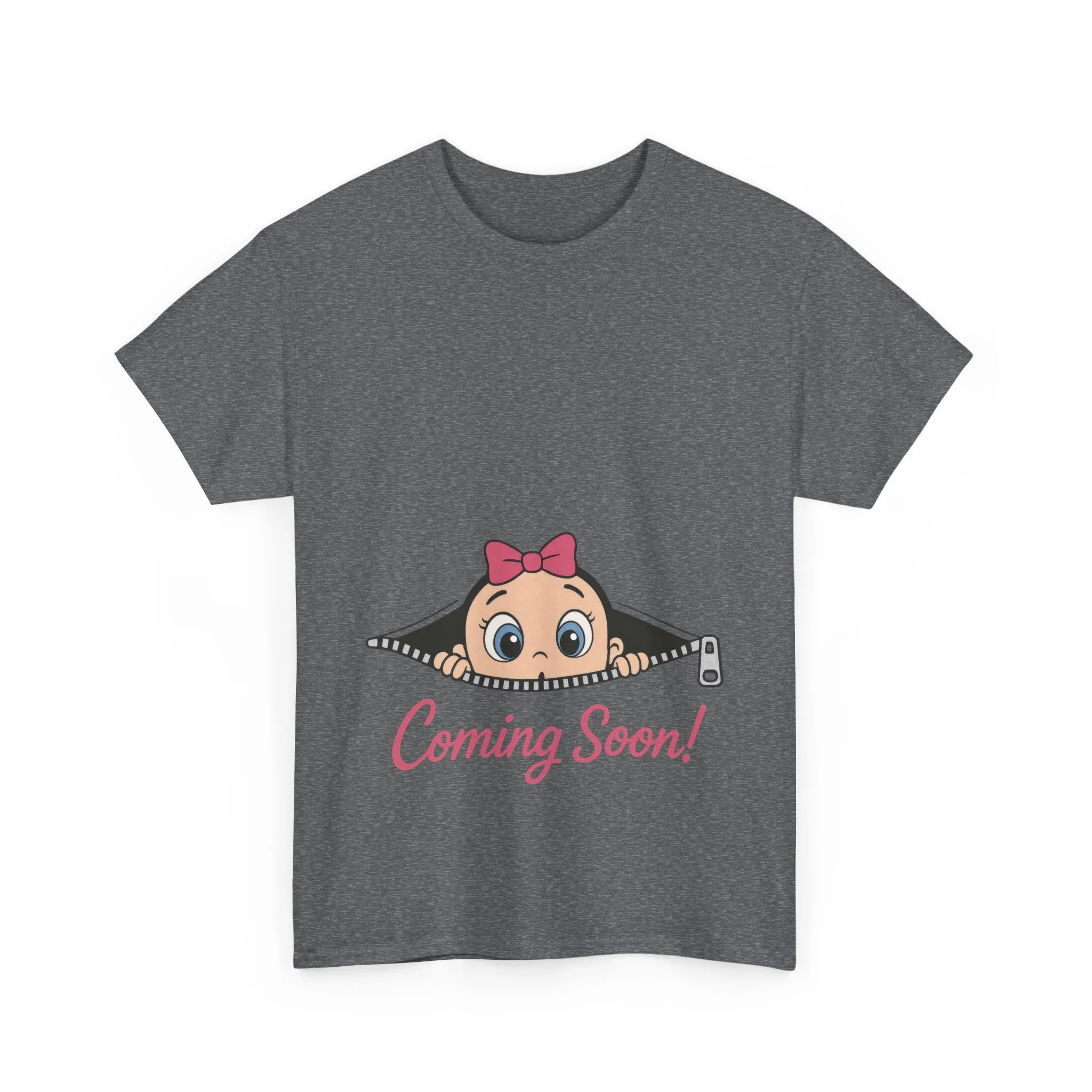 Coming Soon Maternity T-Shirt, Cute Baby Girl Pregnancy Announcement Shirt, Expecting Mom Gift, Gender Reveal Tee, Baby Shower Gift - Image 10