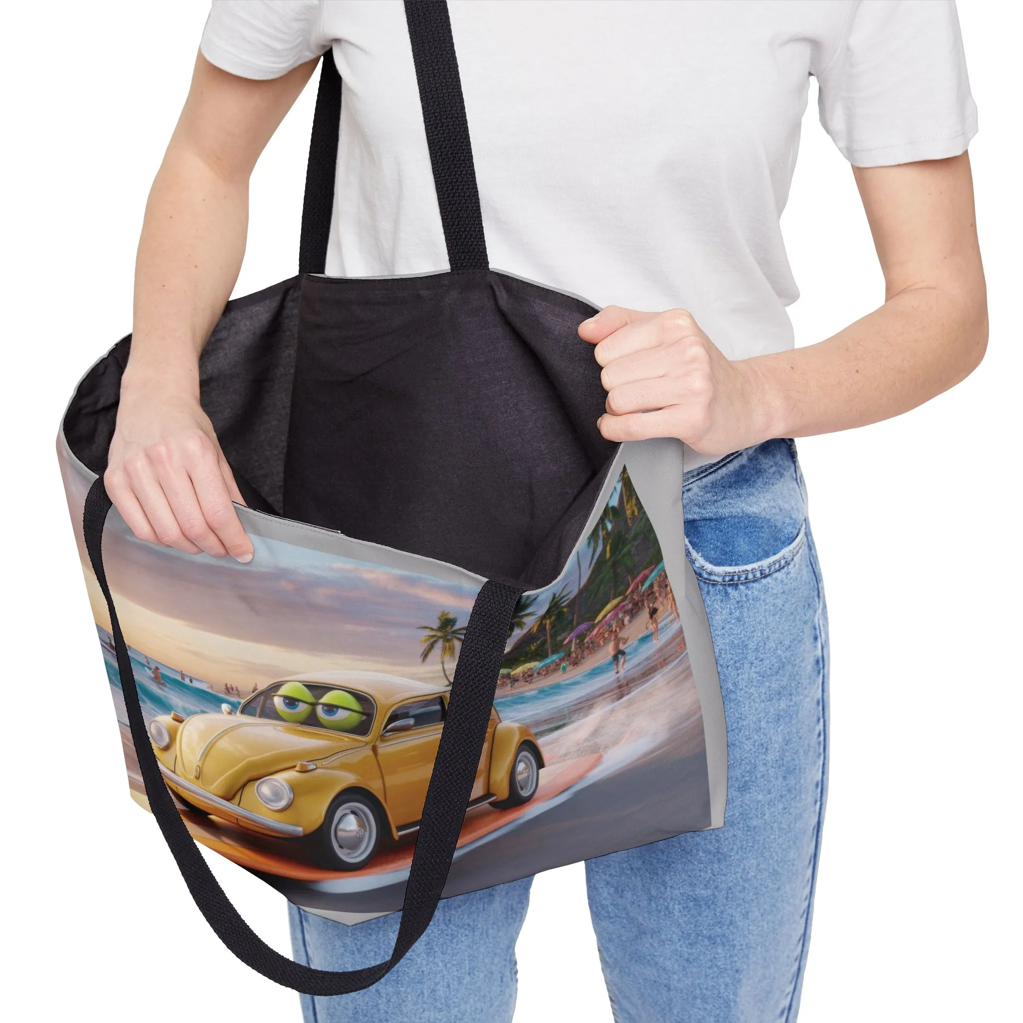 Beach Vibes Weekender Tote Bag, Perfect for Travel, Summer Adventures, Beach Days, Lightweight, Durable, Vacation Essentials - Image 6