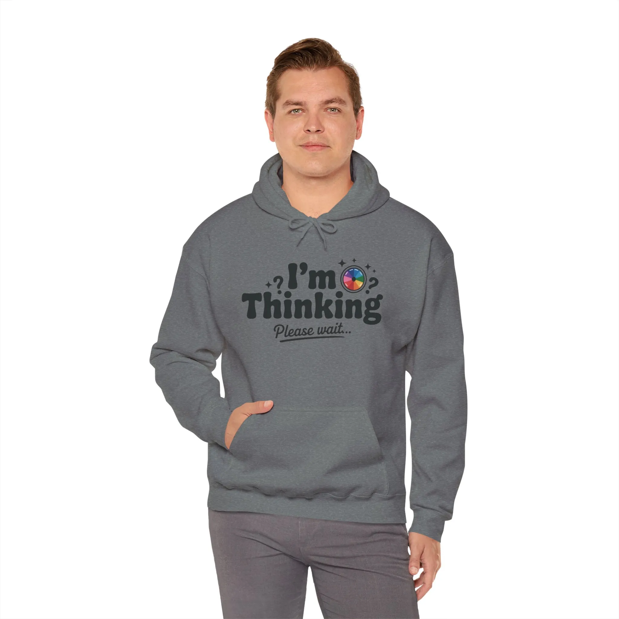 Funny - Im Thinking Please Wait - Mens Hoodie, Cute Geeky Gift for Introverts, Programmers, Designers, Fun Humor Hoodie, Gift for Adults - Image 12