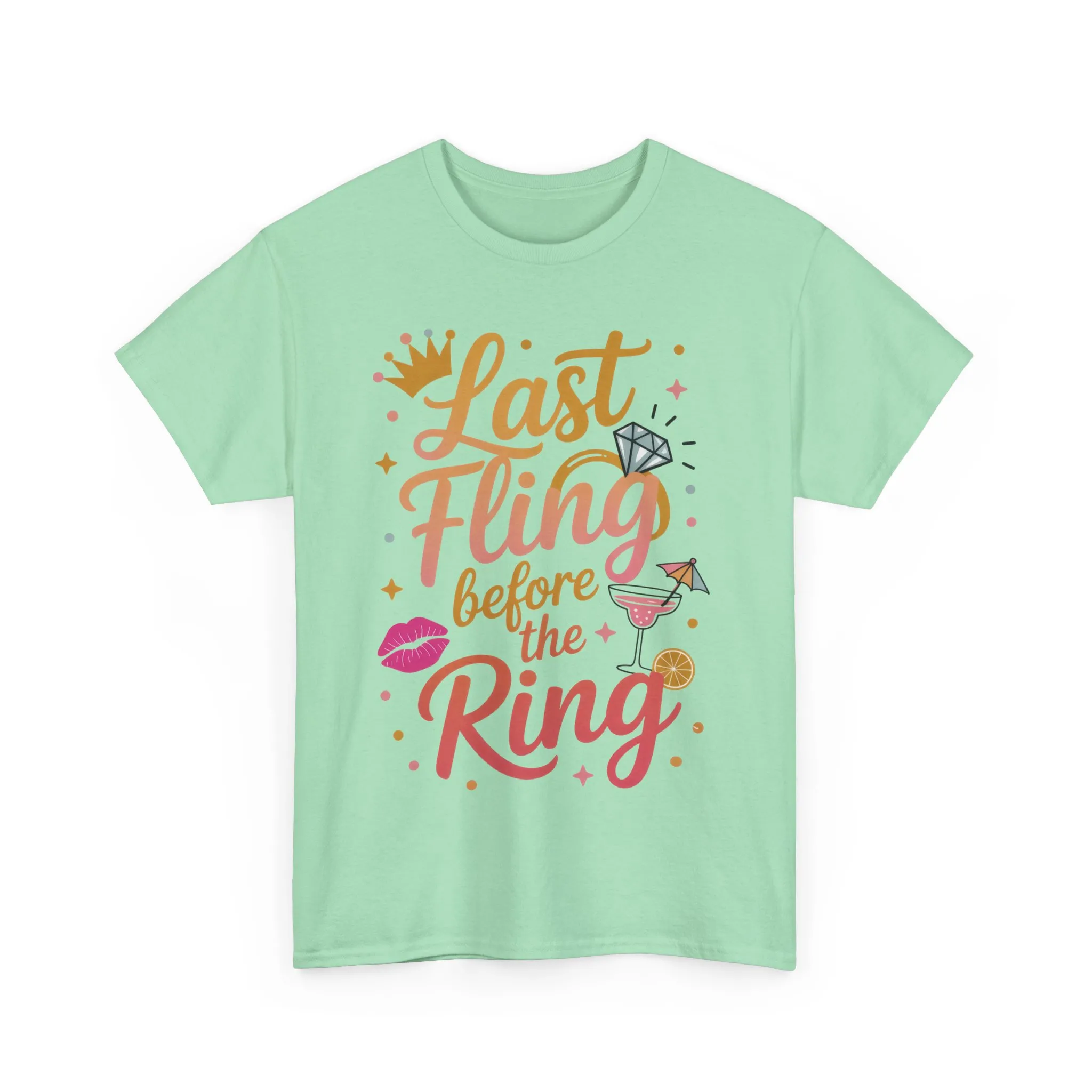 Last Fling Before the Ring T-Shirt, Bachelorette Party Tee, Bridesmaid Wedding Tee, Hen Party Matching Top, Bridal Shower, Bridesmaids Gift - Image 13