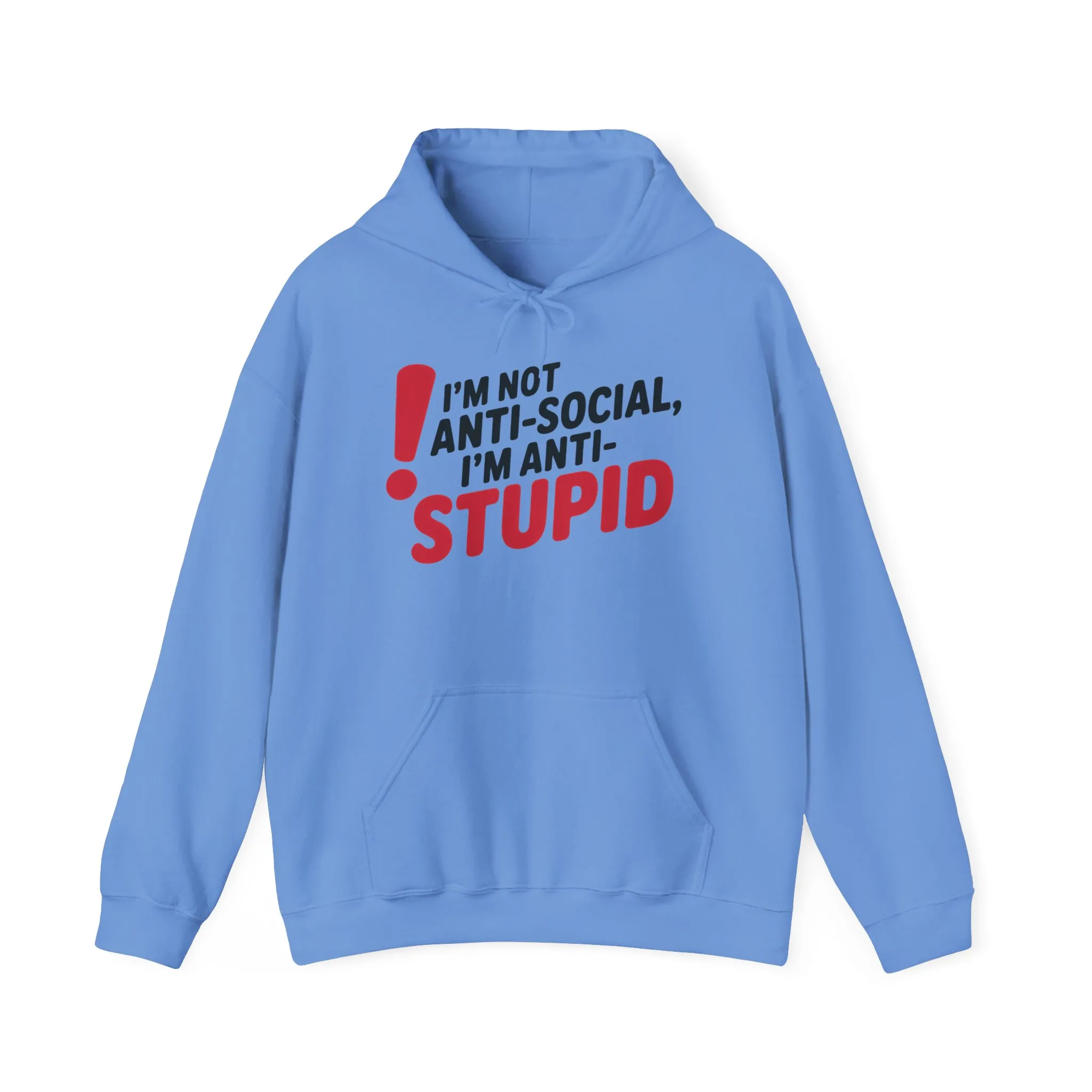 Anti-Stupid Hoodie, Funny Unisex Hoodie, Snarky Anti-Social Unisex Sweatshirt, Gift for Friends, Perfect for Everyday Wear, Humorous Apparel - Image 10