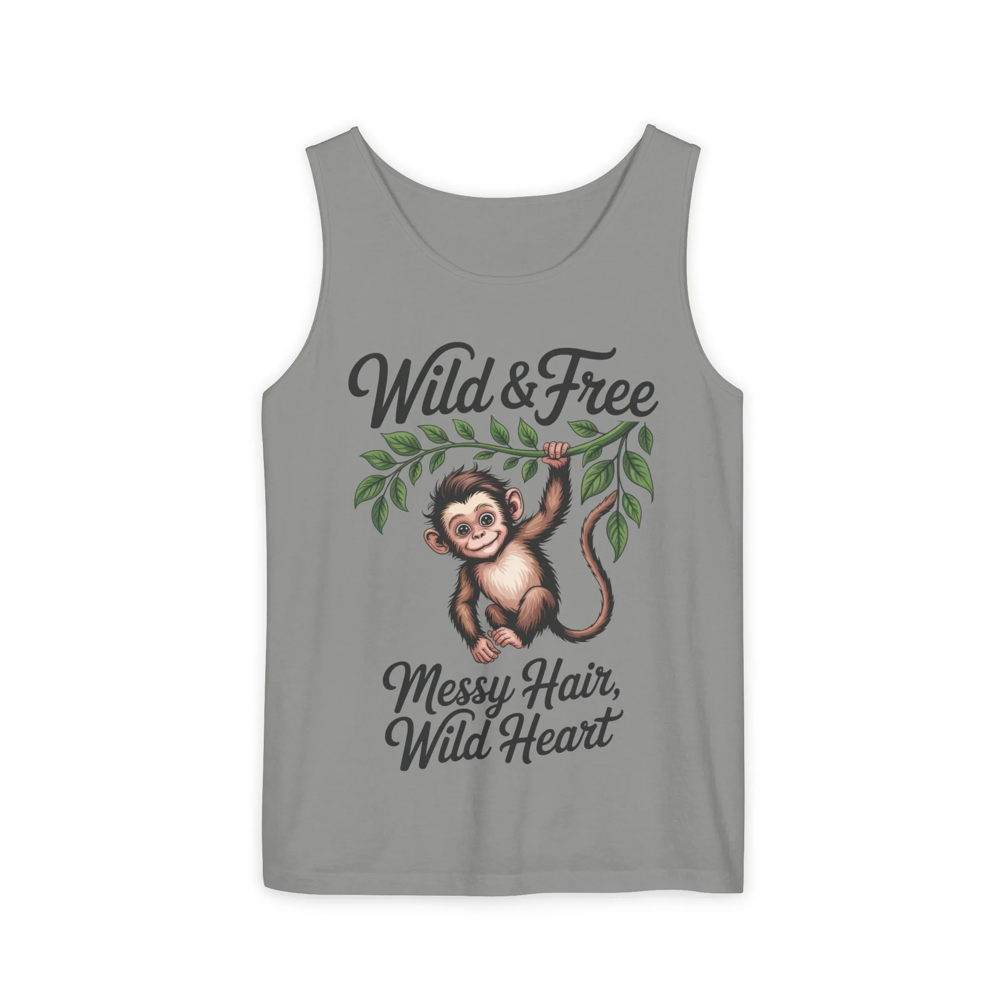 Wild & Free Monkey Tank Top, Messy Hair Wild Heart Womens Tank, Cute Jungle Animal Shirt, Boho Adventure Tank, Fun Nature Lover Gift - Image 16