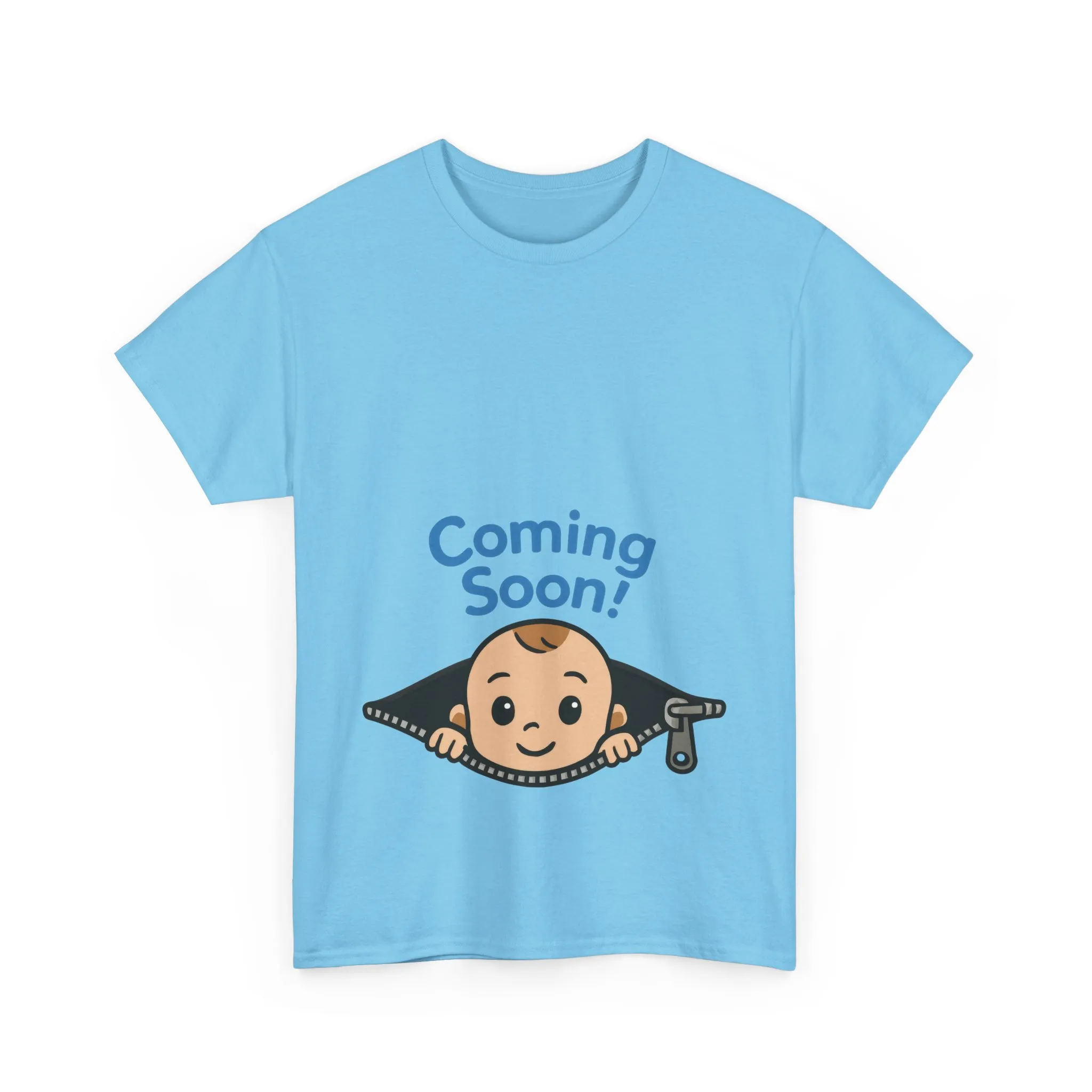 Coming Soon Maternity Tee, Cute Baby Boy Pregnancy Announcement Tee, Funny Expecting Mom Gift, Gender Reveal Tee, Baby Shower Top - Image 2