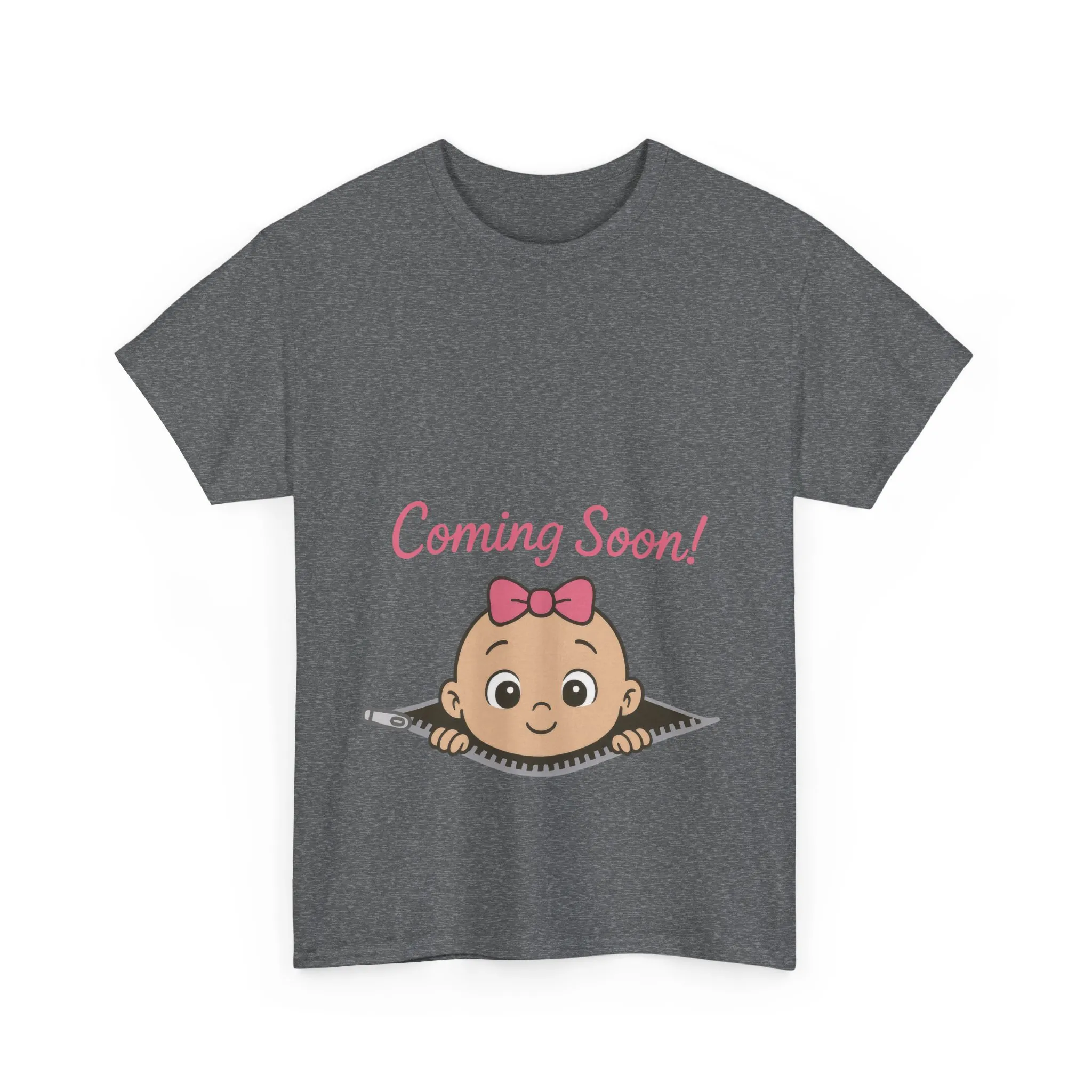 Coming Soon Maternity T-Shirt, Cute Baby Girl Pregnancy Announcement Shirt, Expecting Mom Gift, Gender Reveal Tee, Baby Shower Gift - Image 13
