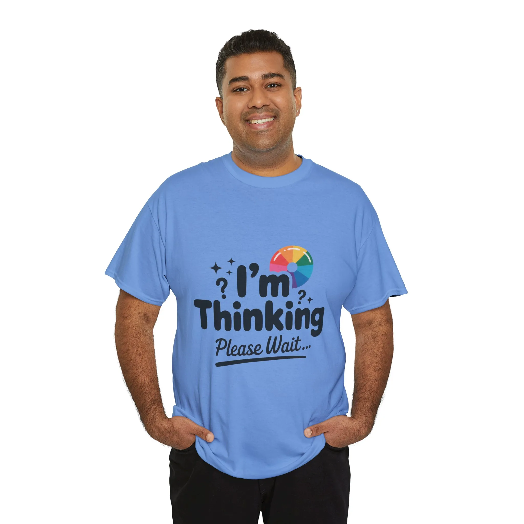 Funny - Im Thinking Please Wait - Mens T-Shirt, Cute Geeky Gift for Introverts, Programmers, Designers, Fun Humor Shirt, Gift for Adults - Image 36