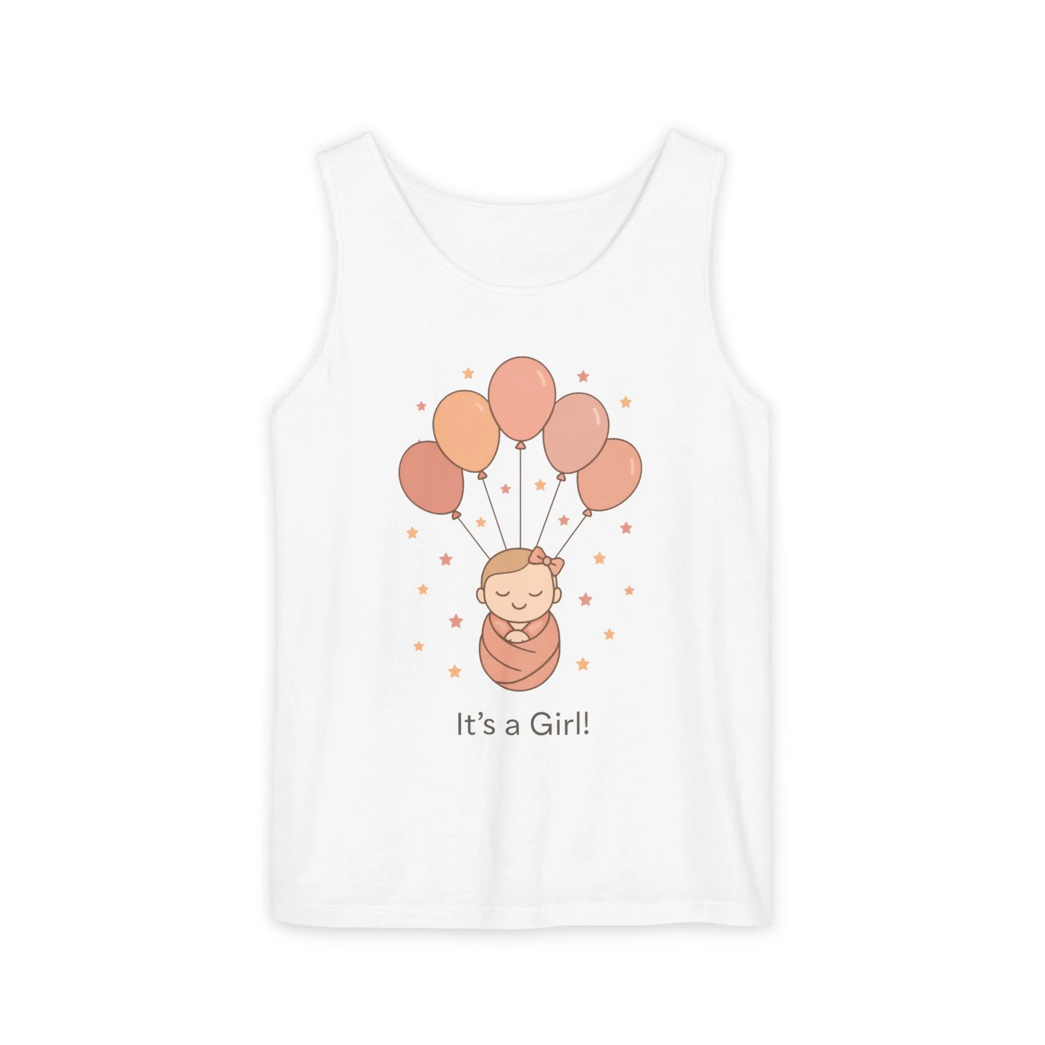 It's a Girl! Baby Shower Tank Top, Baby Girl Pregnancy Announcement Shirt, Gender Reveal Mom To Be Gift, Expecting Baby Shower Top