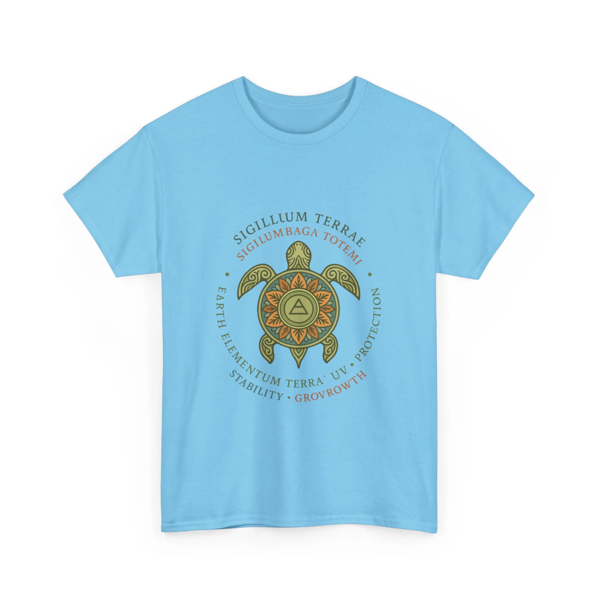 Earth Totem Turtle Unisex T-Shirt, Sigillum Terrae Symbol, Elemental Growth Unisex Tee, Spiritual UV Protection Shirt, Nature Symbol Gift - Image 25