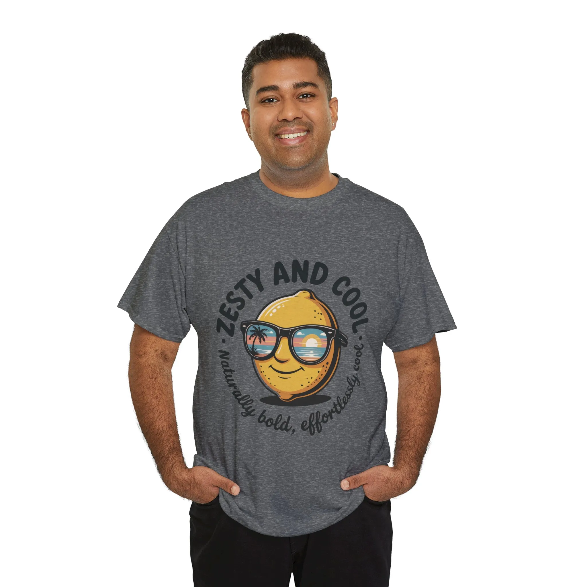 Zesty and Cool Mens Tee, Stylish Casual Shirt, Summer Outing Apparel, Fun Gift for Friends, Lemon Graphic T-Shirt, Birthday Present Idea - Image 18